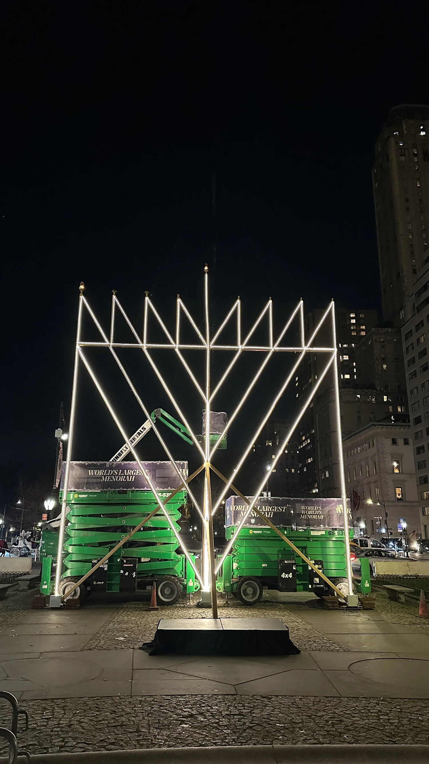 The World's Largest Menorah Lighting