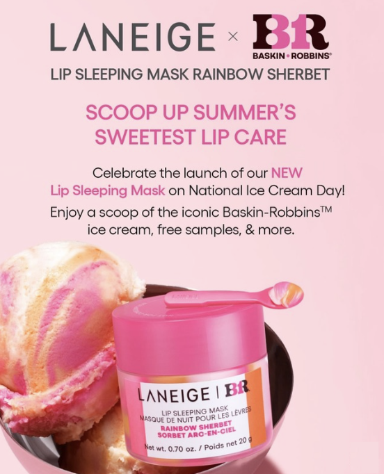 Laneige x Baskin-Robbins National Ice Cream Day