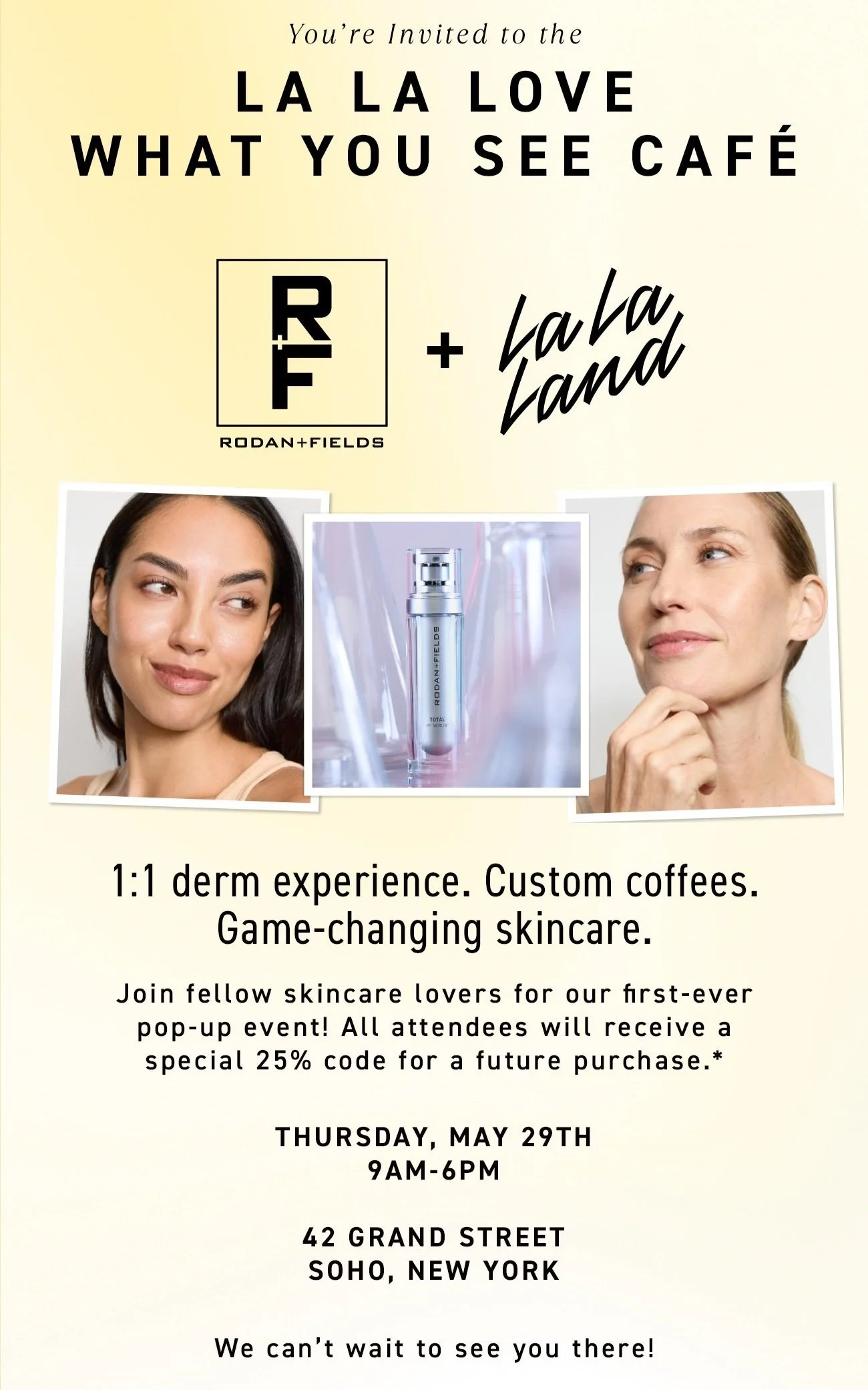 La La Love What You See Cafe with Rodan + Fields