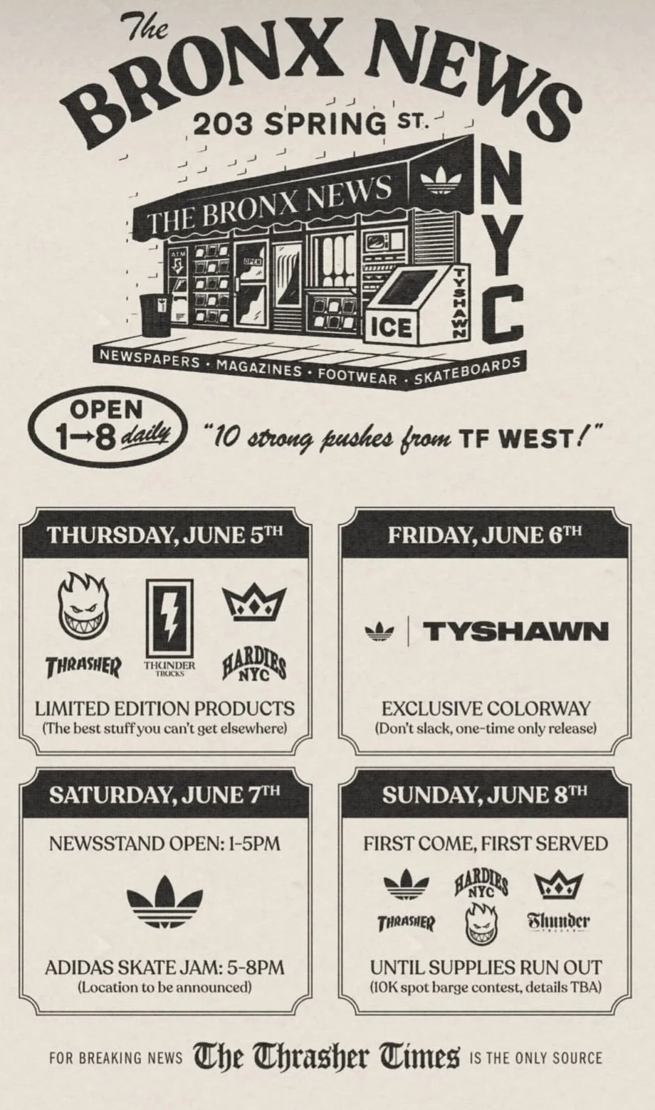 adidas x Tyshawn Jones Bronx News Pop-Up