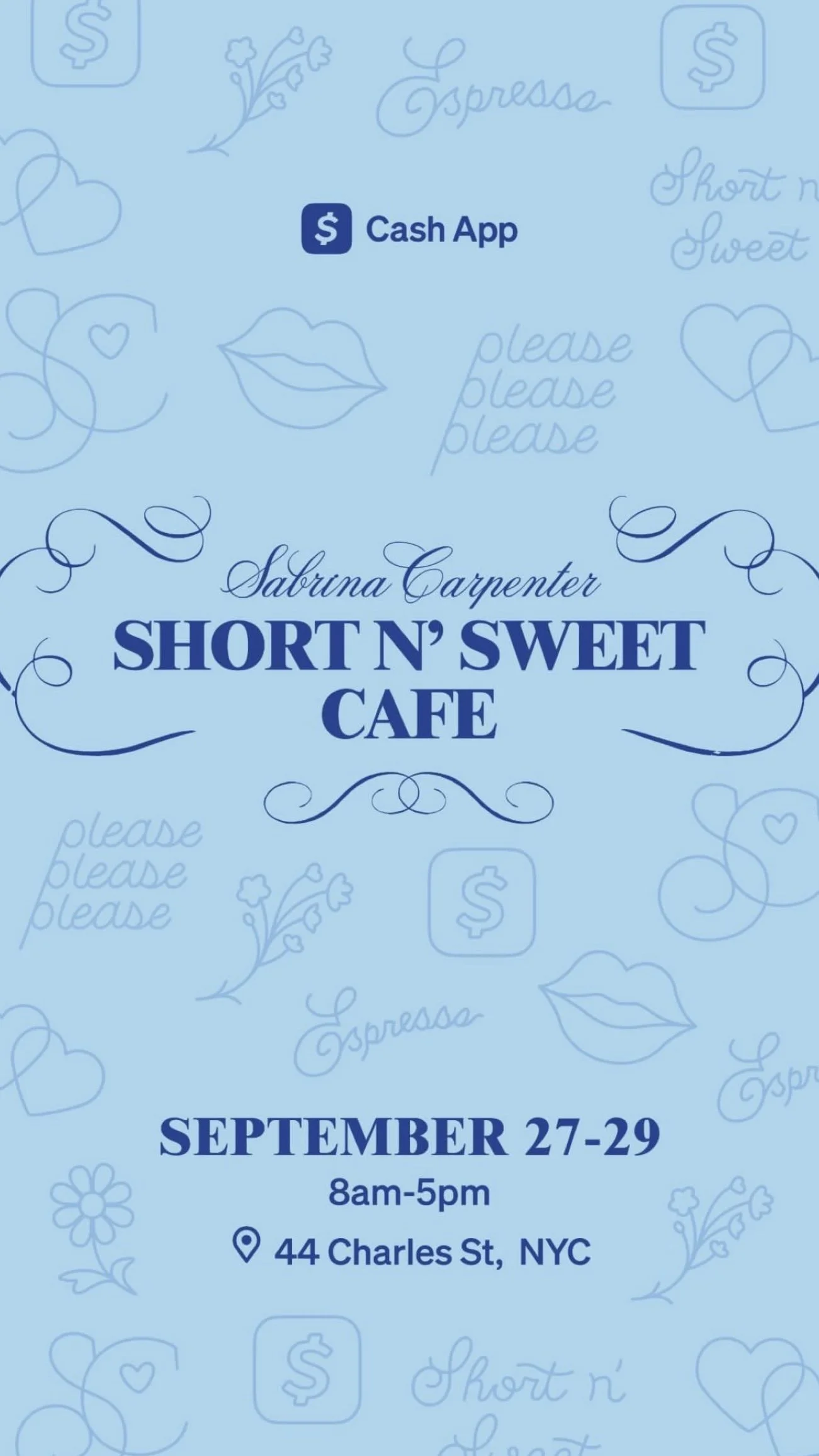 Sabrina Carpenter Short N' Sweet Cafe