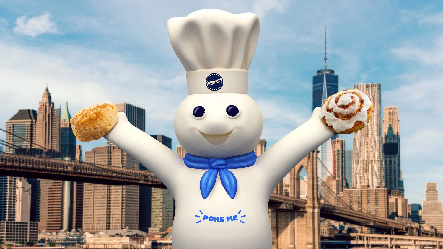 Pillsbury Doughboy in Brooklyn Bridge Park