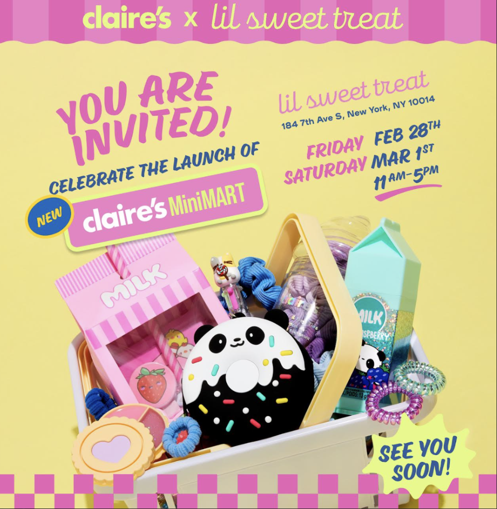 Claire’s x Lil Sweet Treat Pop-Up