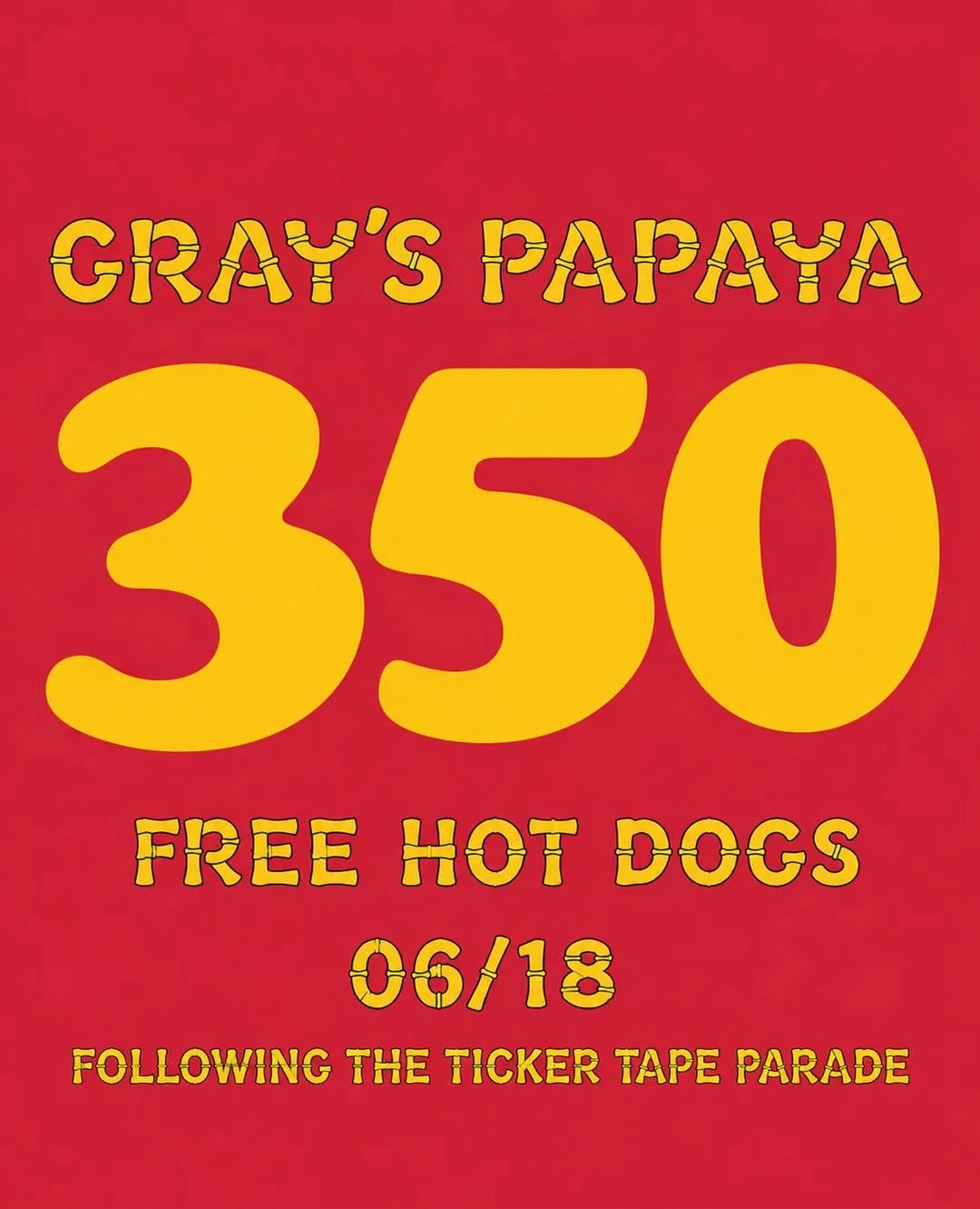 Gray's Papaya Knicks Celebration