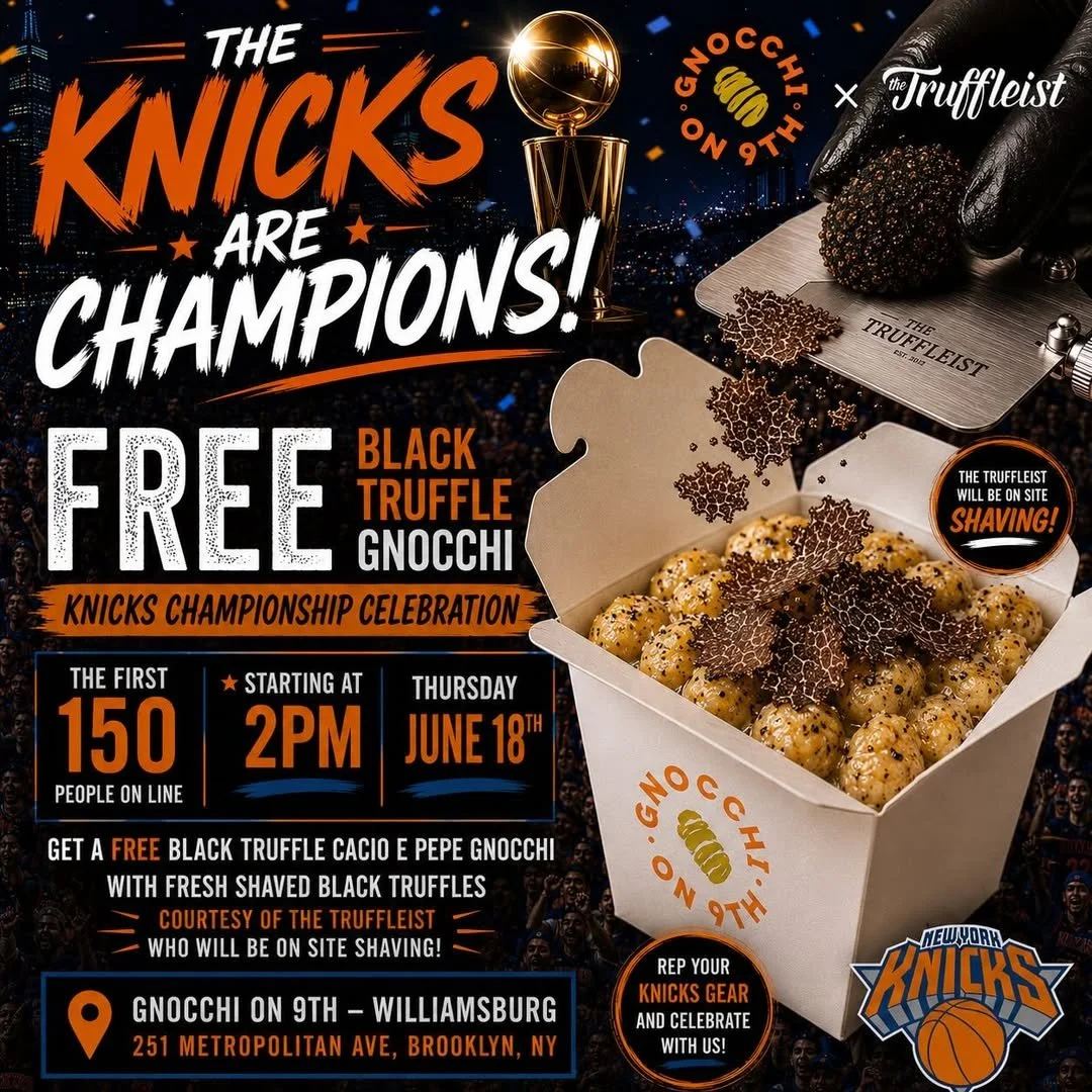 Gnocchi on 9th x The Truffleist Knicks Celebration