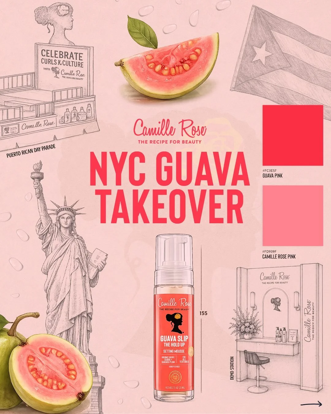 Camille Rose NYC Guava Takeover