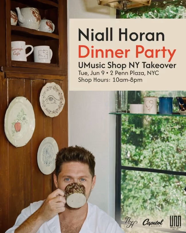 Niall Horan Dinner Party Takeover at UMusic