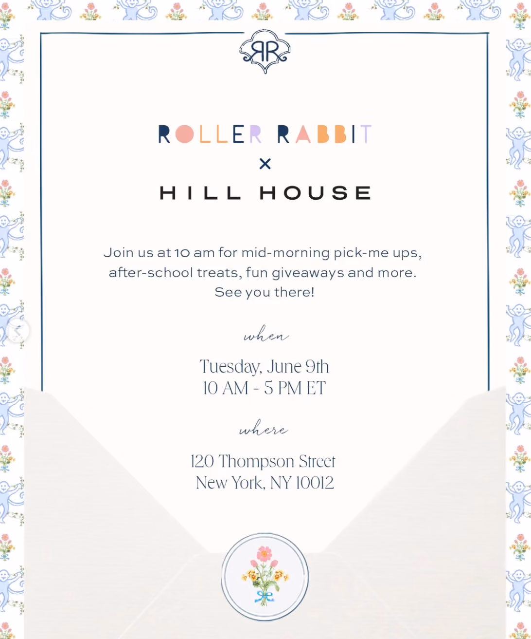 Roller Rabbit x Hill House Launch