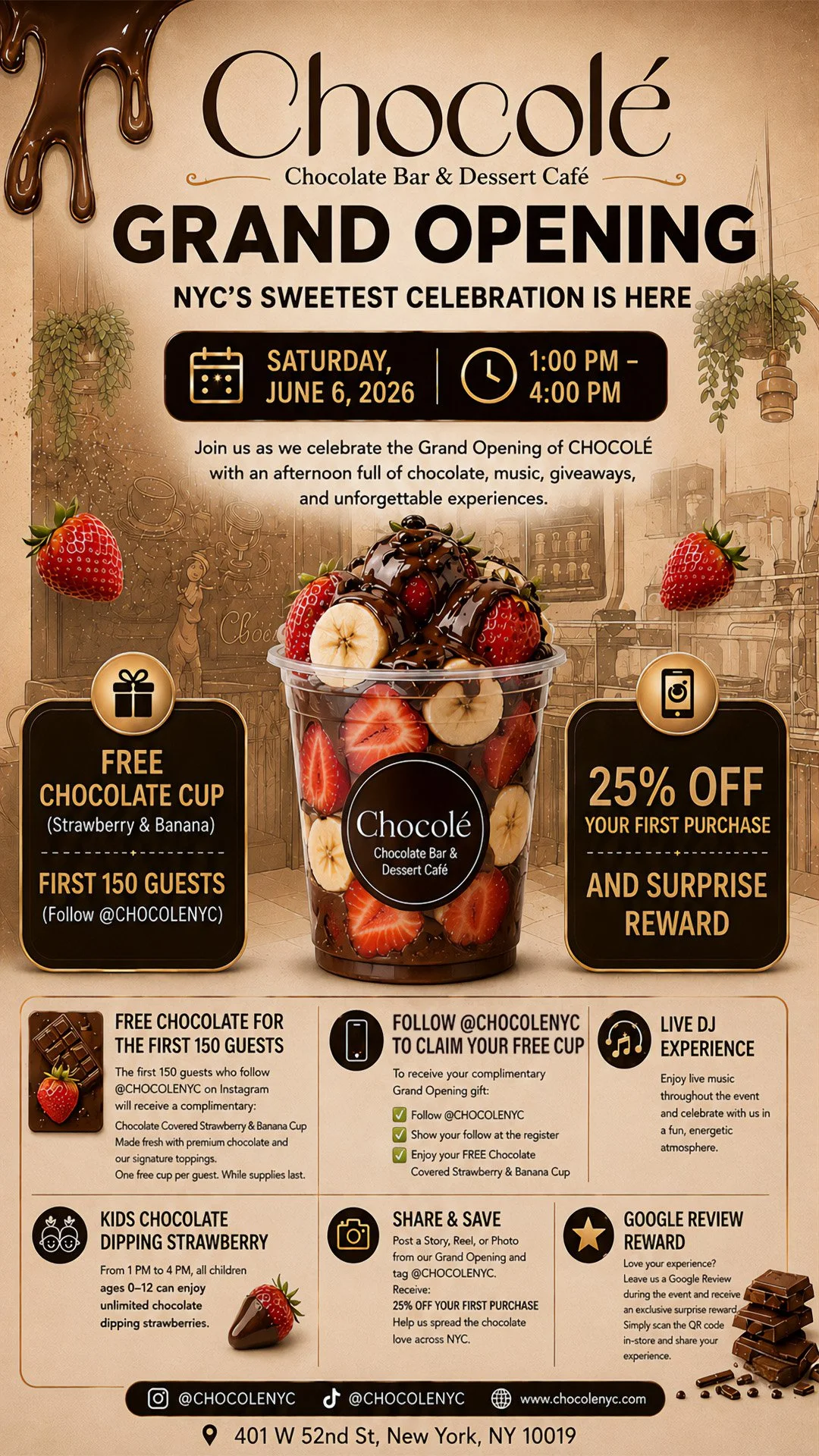 Chocolé Grand Opening
