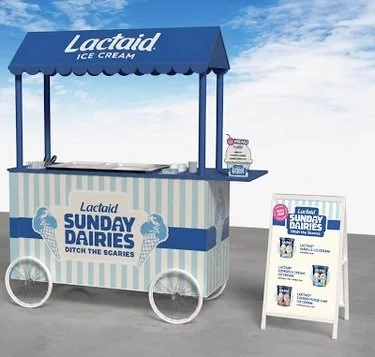 Lactaid Sunday Dairies Ice Cream Cart