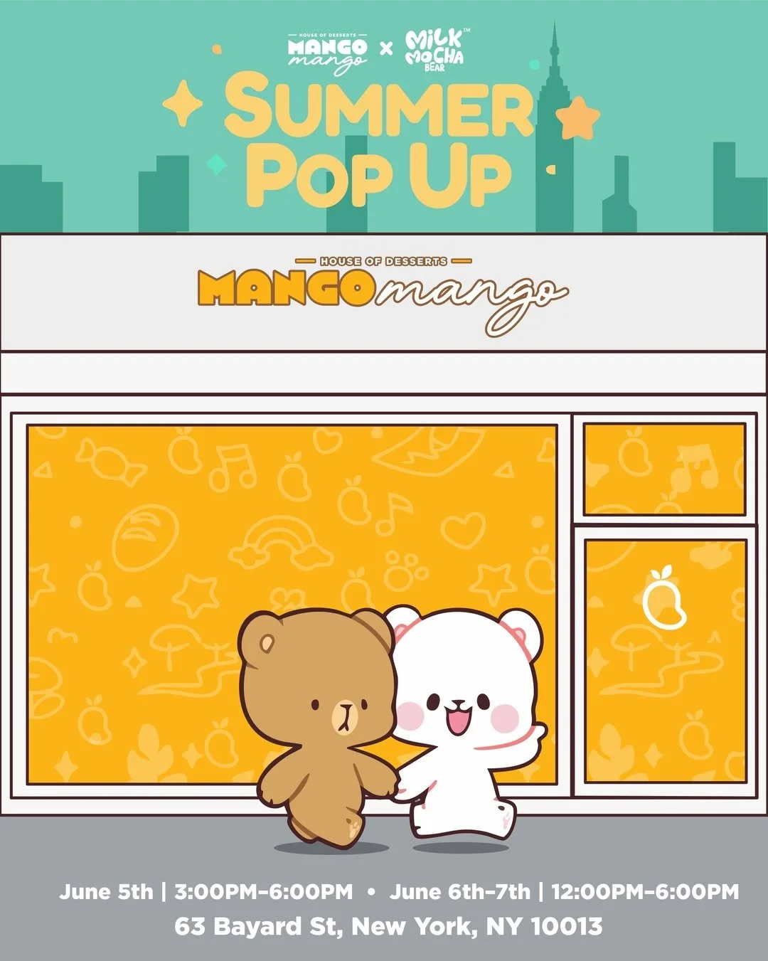 Mango Mango x Milk Mocha Bear