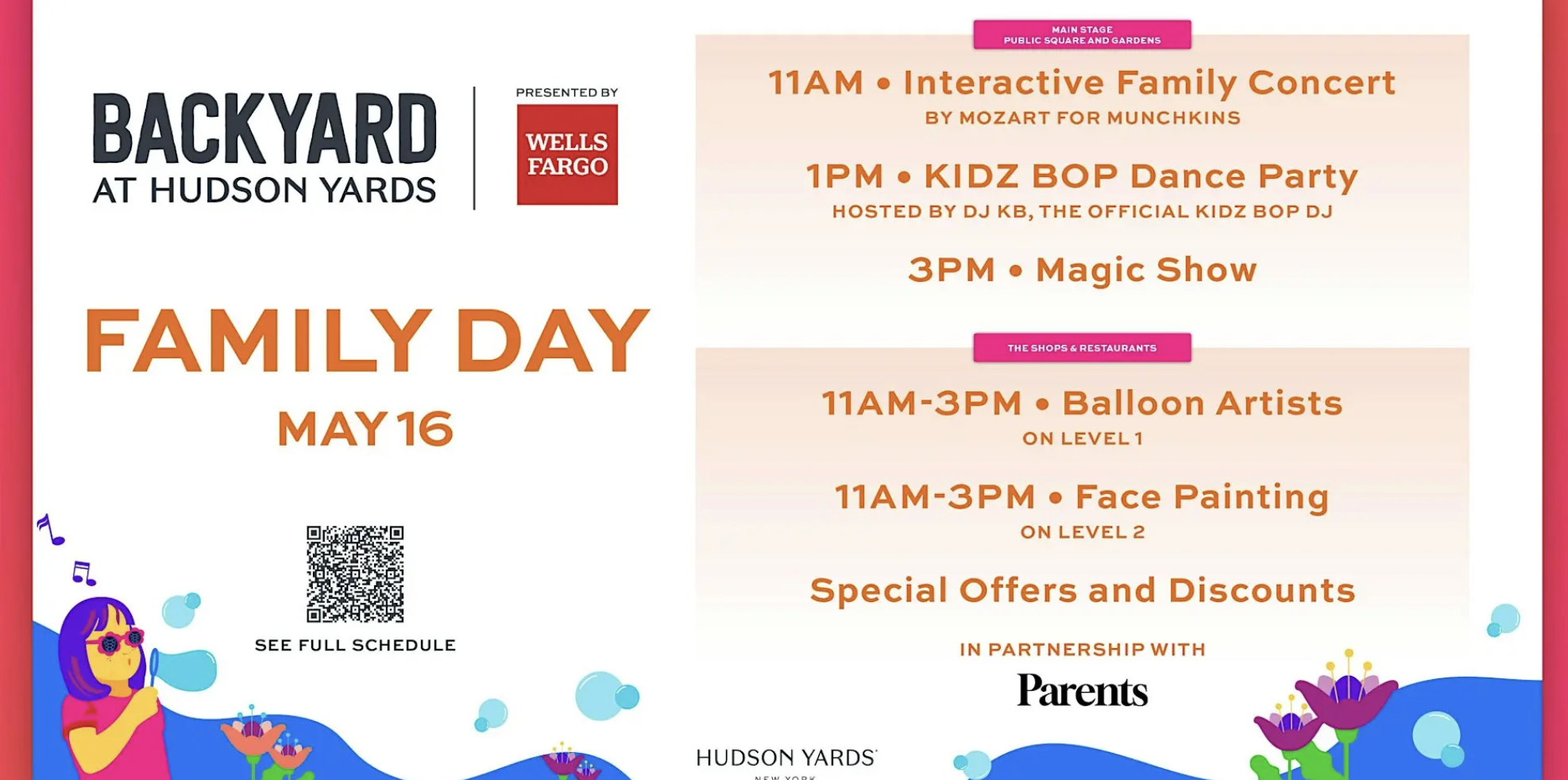 Spring Family Day at Backyard at Hudson Yards
