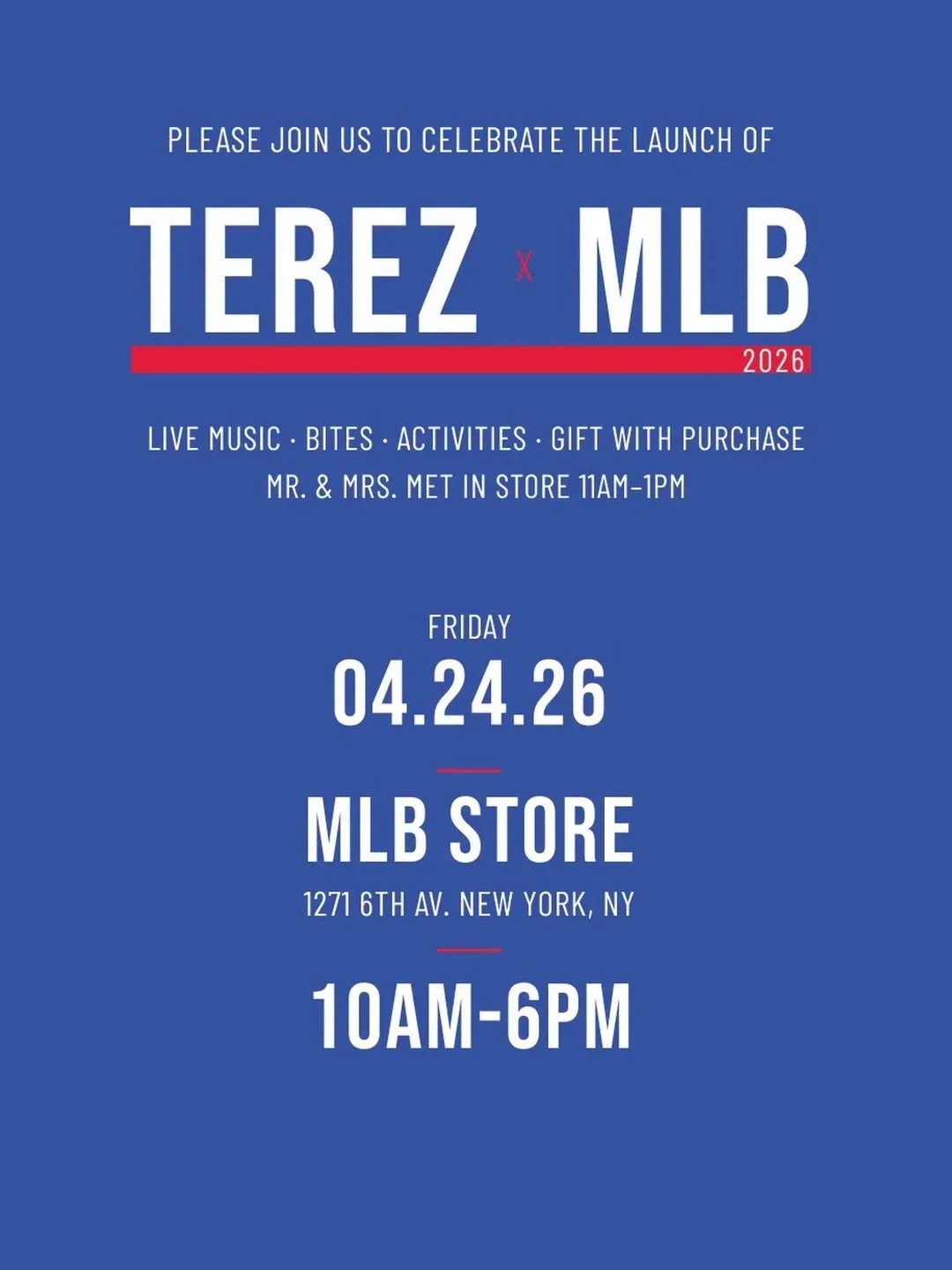 Terez x MLB Launch Event