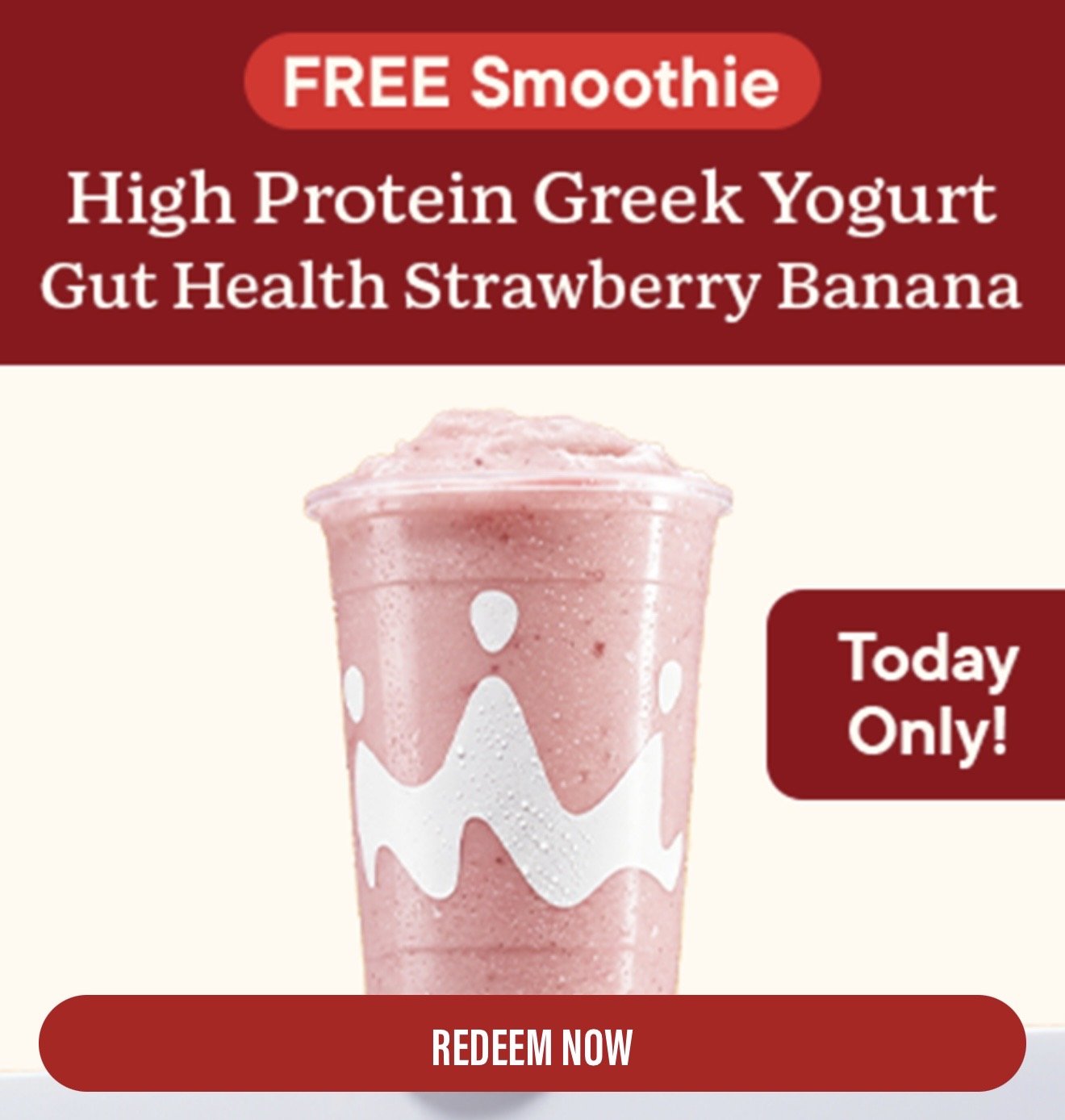 Smoothie King Free Greek Yogurt Smoothie