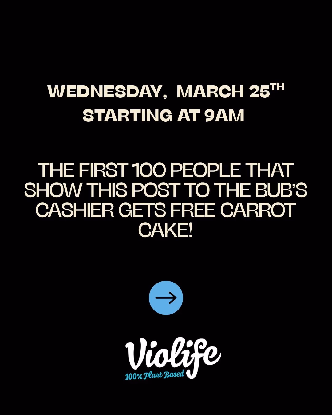 Bubs Bakery x Violife Carrot Cake Giveaway