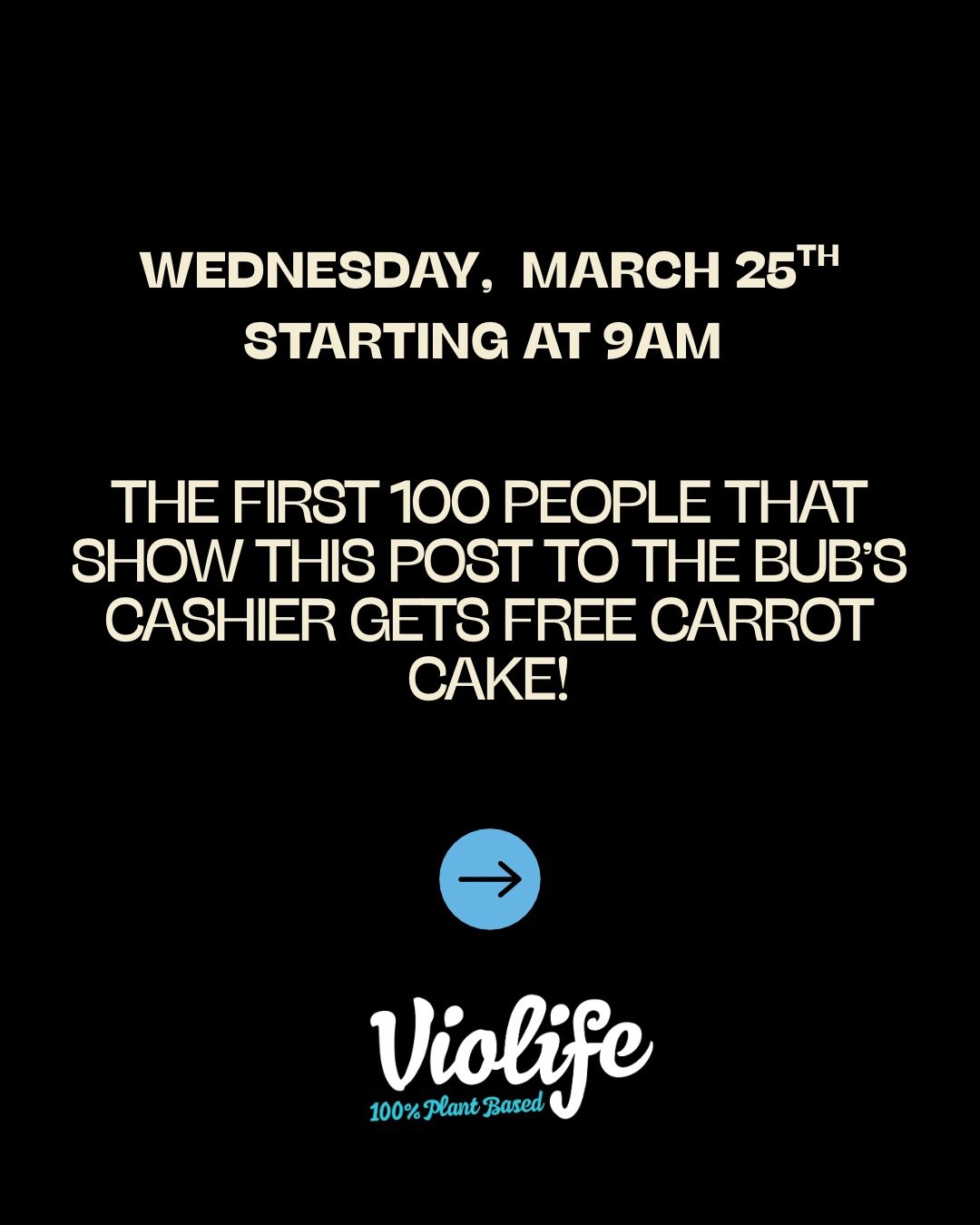 Bubs Bakery x Violife Carrot Cake Giveaway