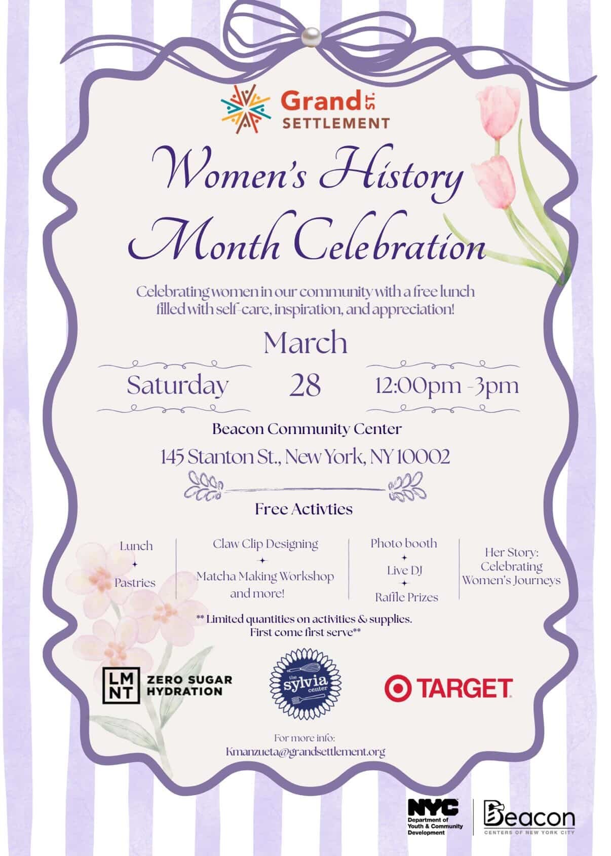 Grand St. Settlement Women's History Month Celebration