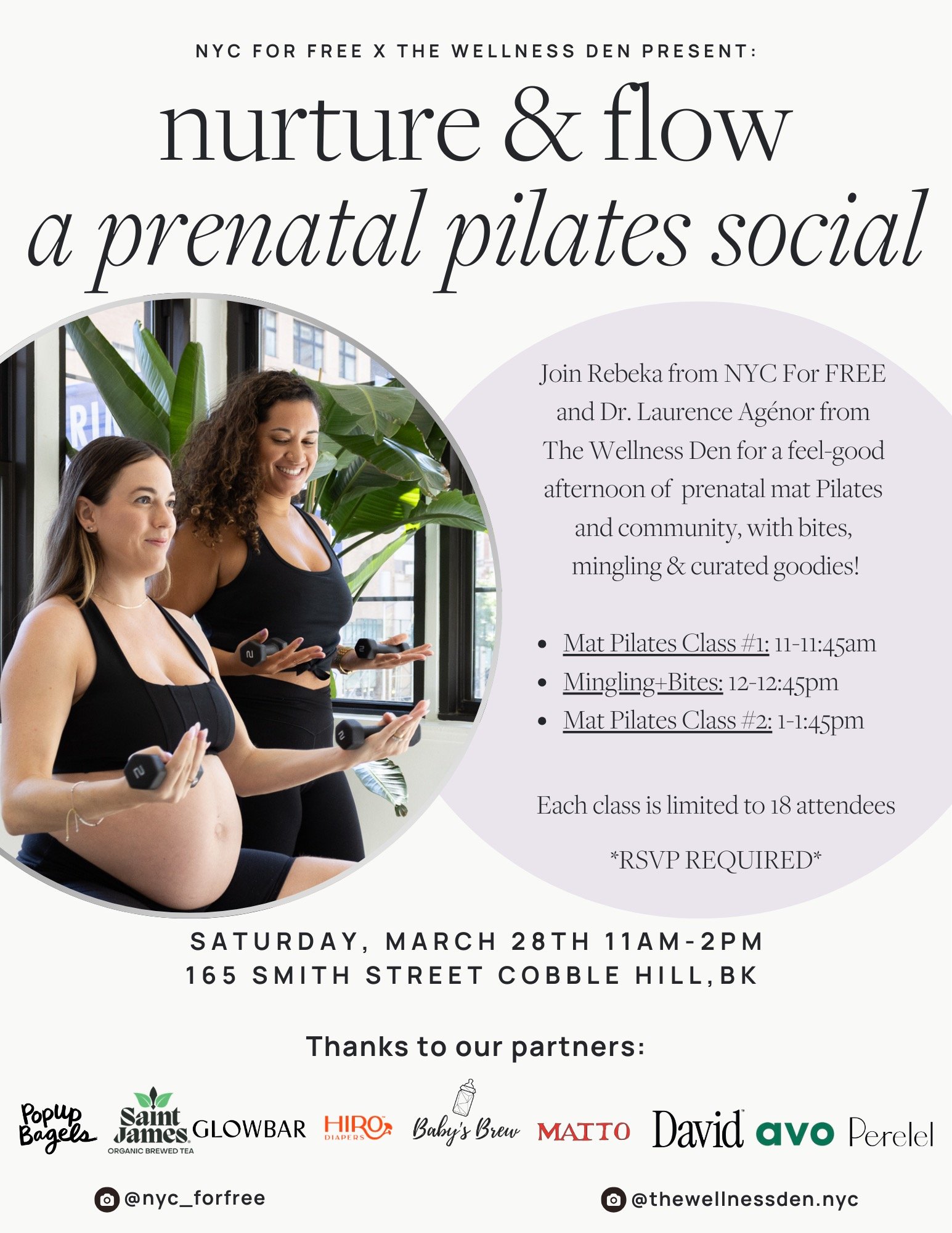Nurture & Flow: A Prenatal Pilates Social
