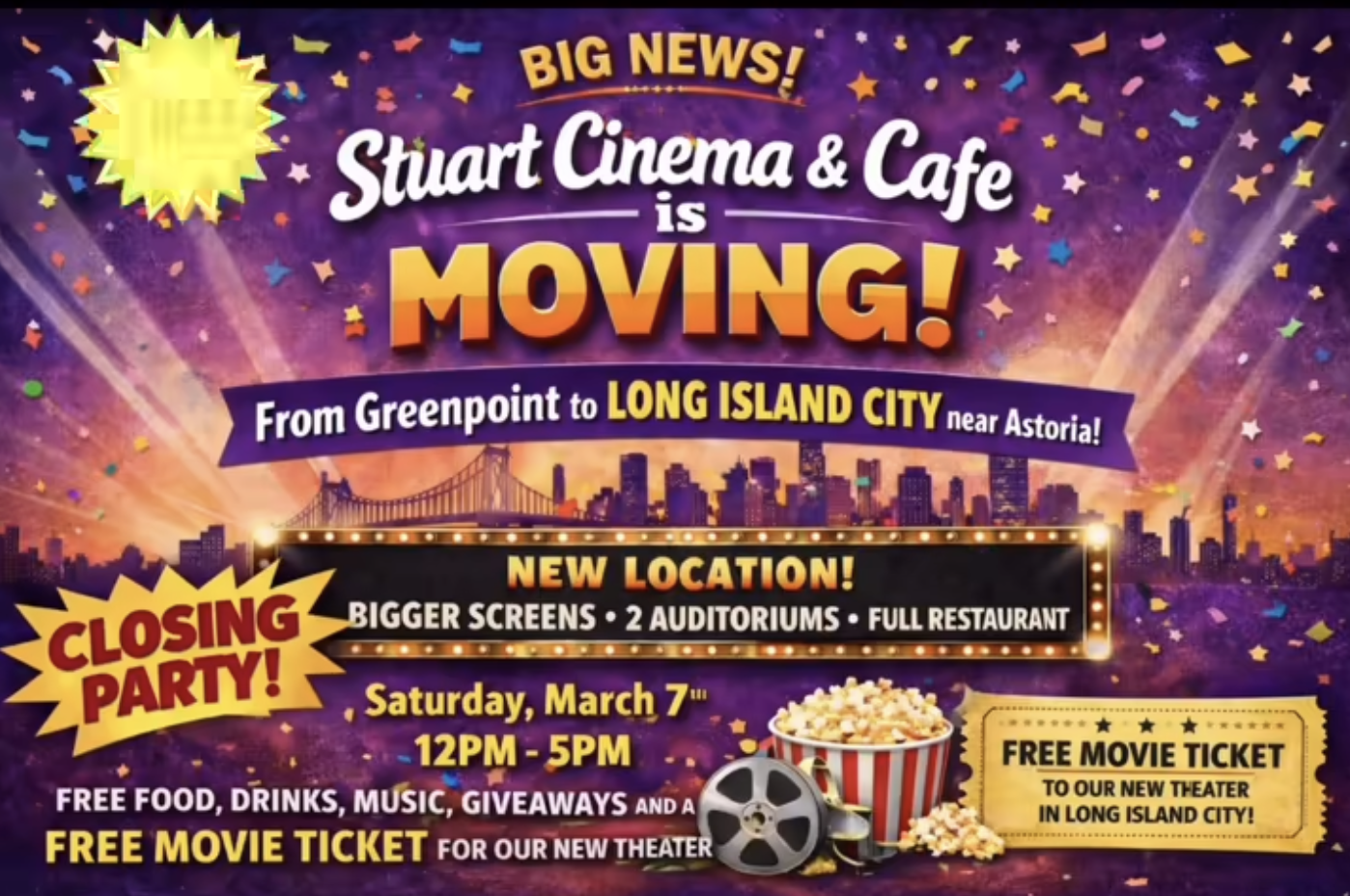 Stuart Cinema Closing Party
