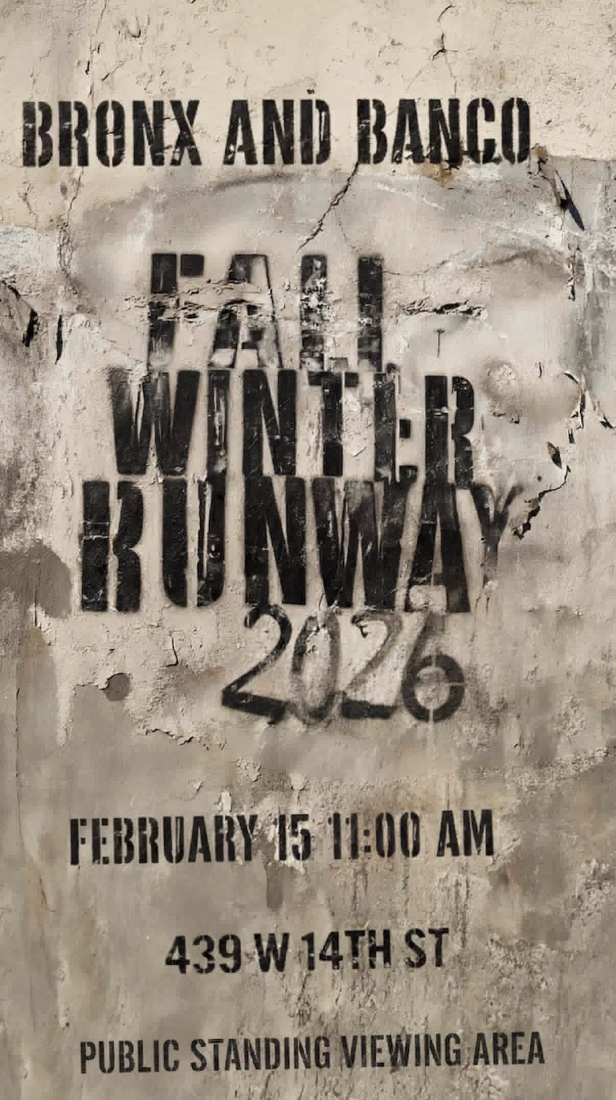 Bronx and Banco Fall/Winter 2026 NYFW Runway Show