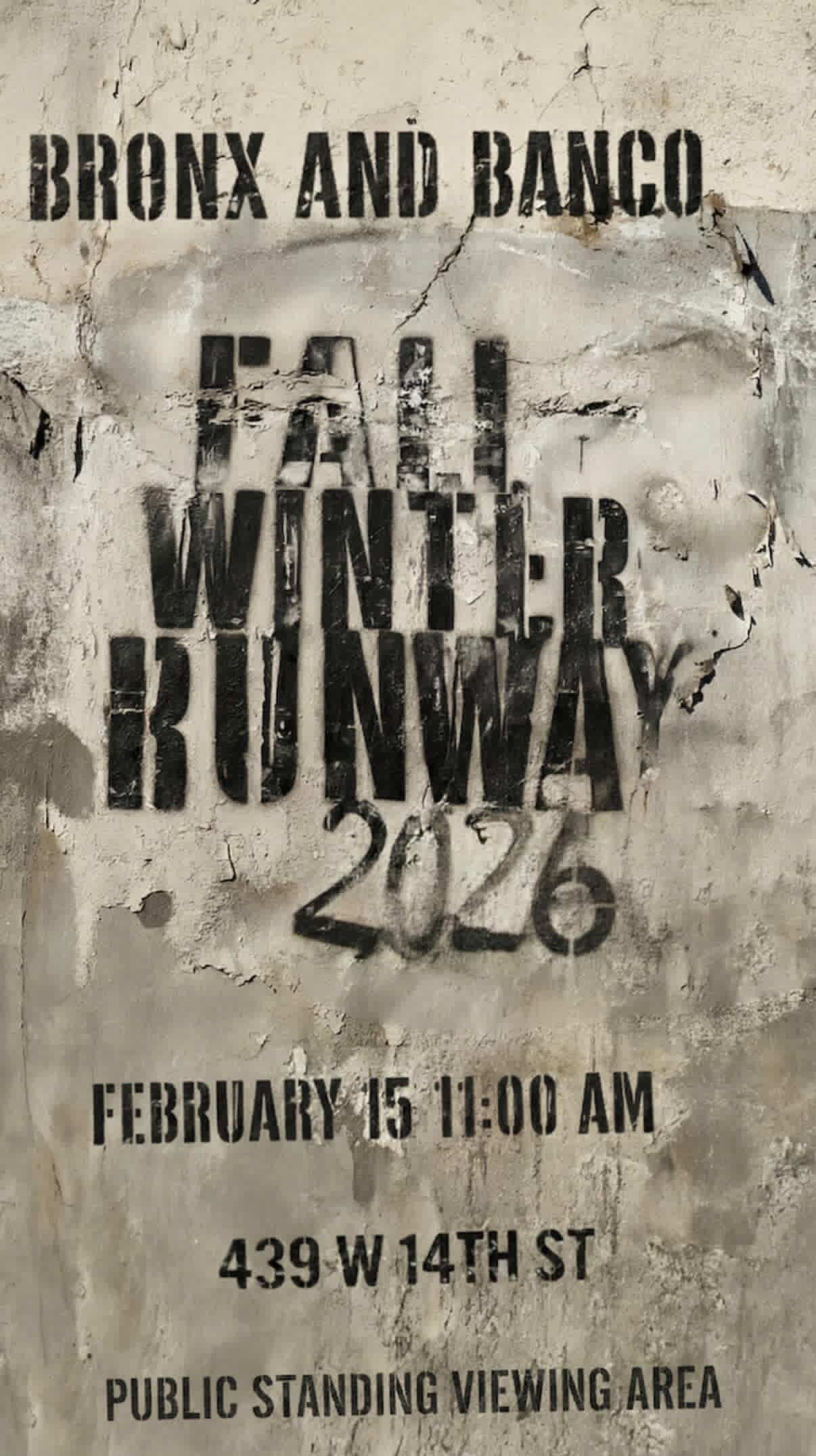 Bronx and Banco Fall/Winter 2026 NYFW Runway Show