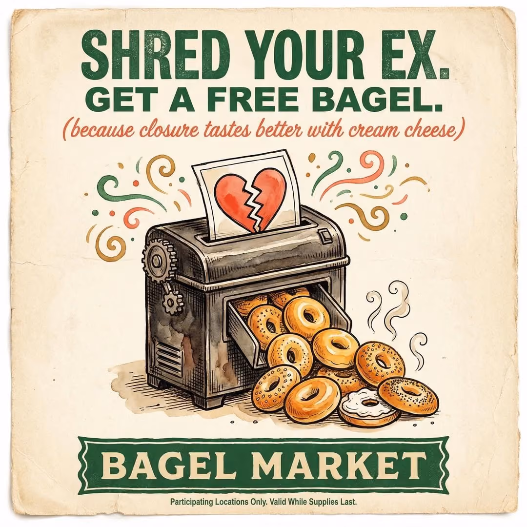 Bagel Market Shred Your Ex
