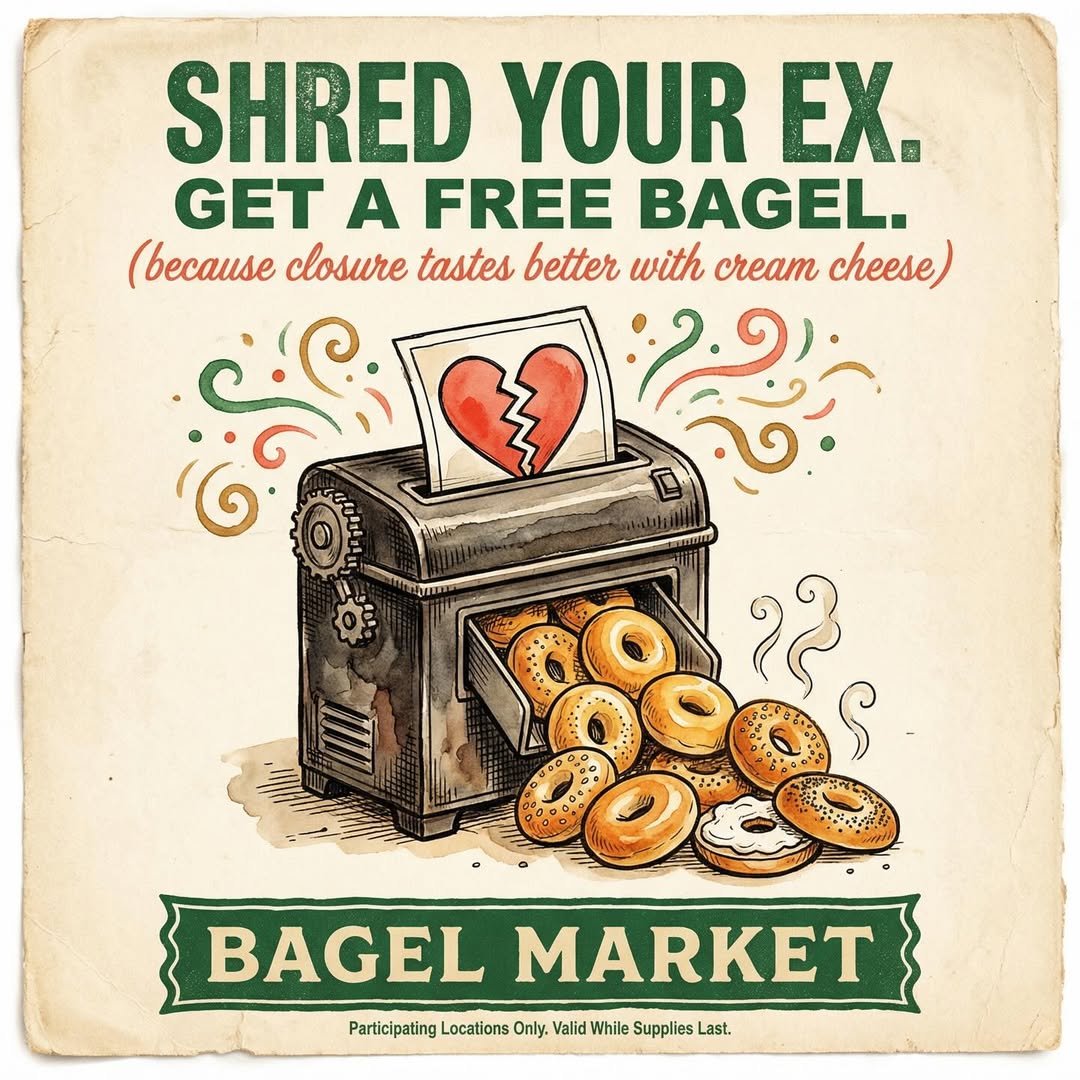 Bagel Market Shred Your Ex