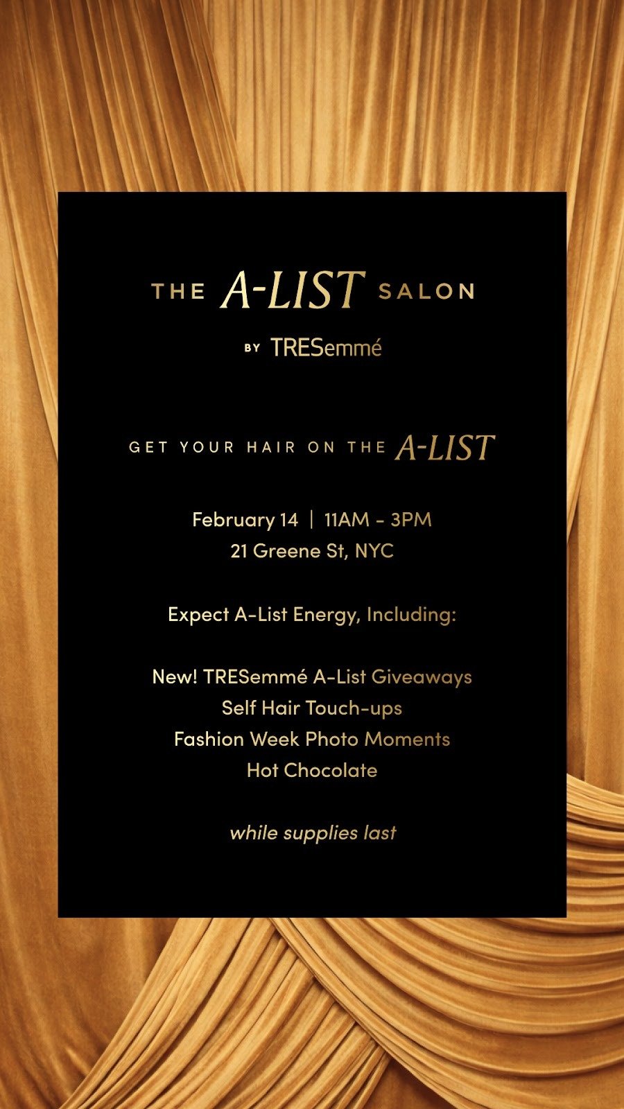 The A-List Salon by TRESemmé