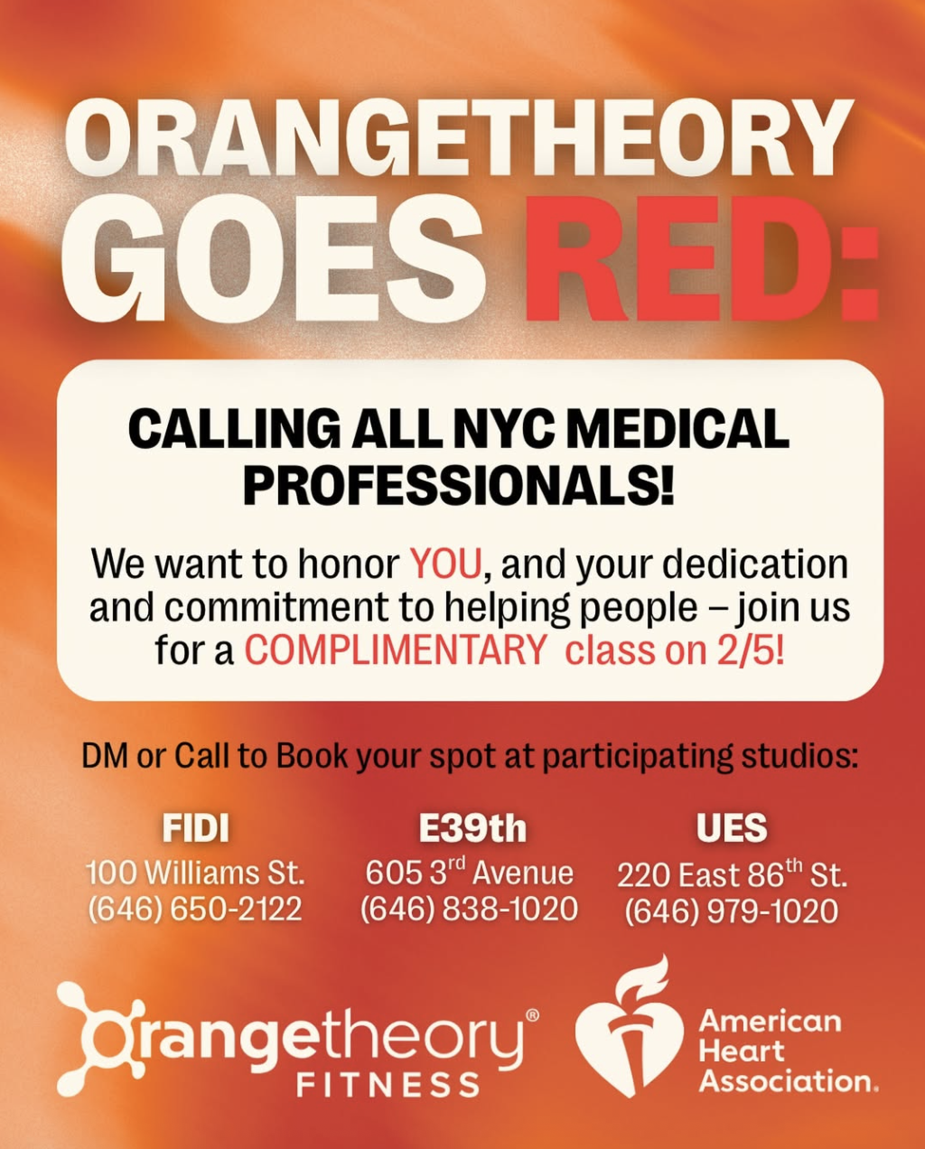 Orangetheory goes RED