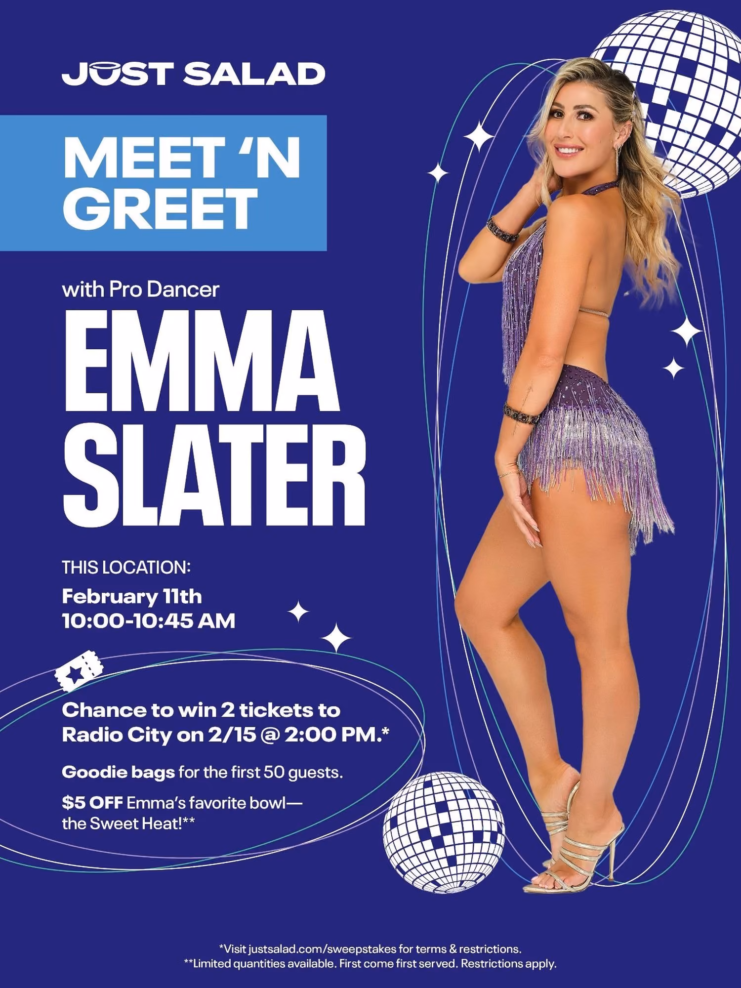 Just Salad DWTS' Emma Slater NYC Meet & Greet