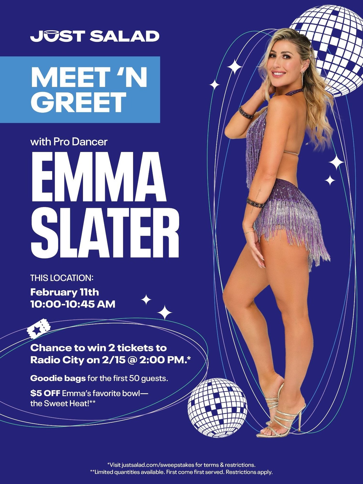 Just Salad DWTS' Emma Slater NYC Meet & Greet