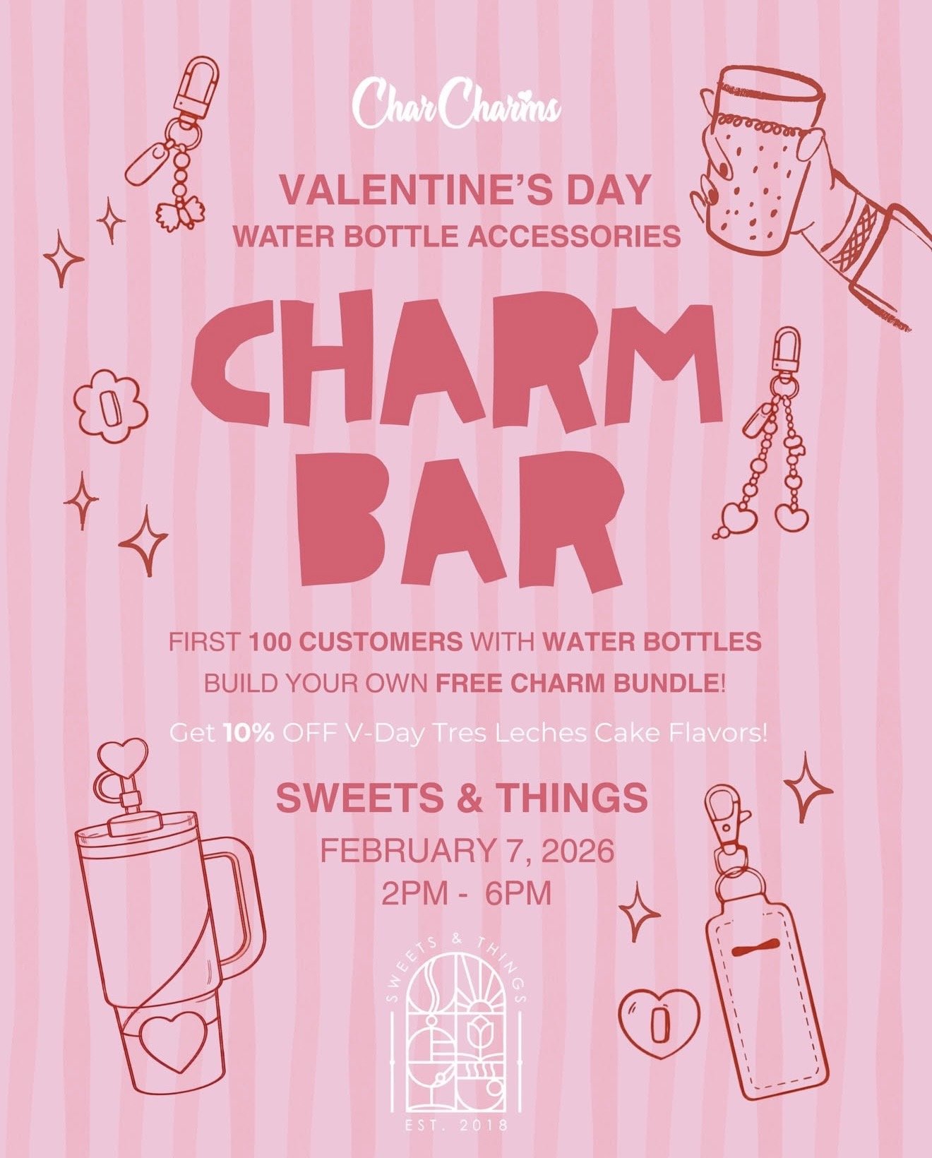 CharCharms x SweetsandThings Valentine's Day Charm Bar