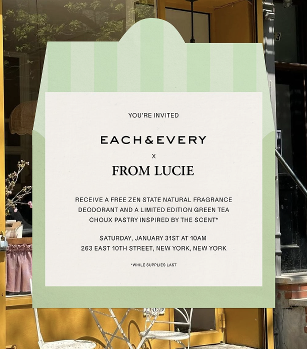 Each&Every x From Lucie Pop-Up
