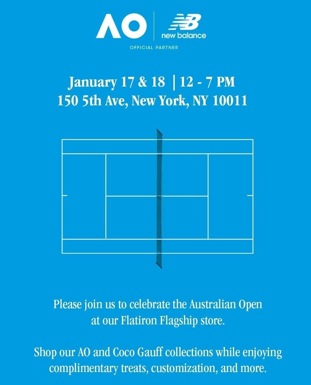 New Balance Australian Open Pop-Up