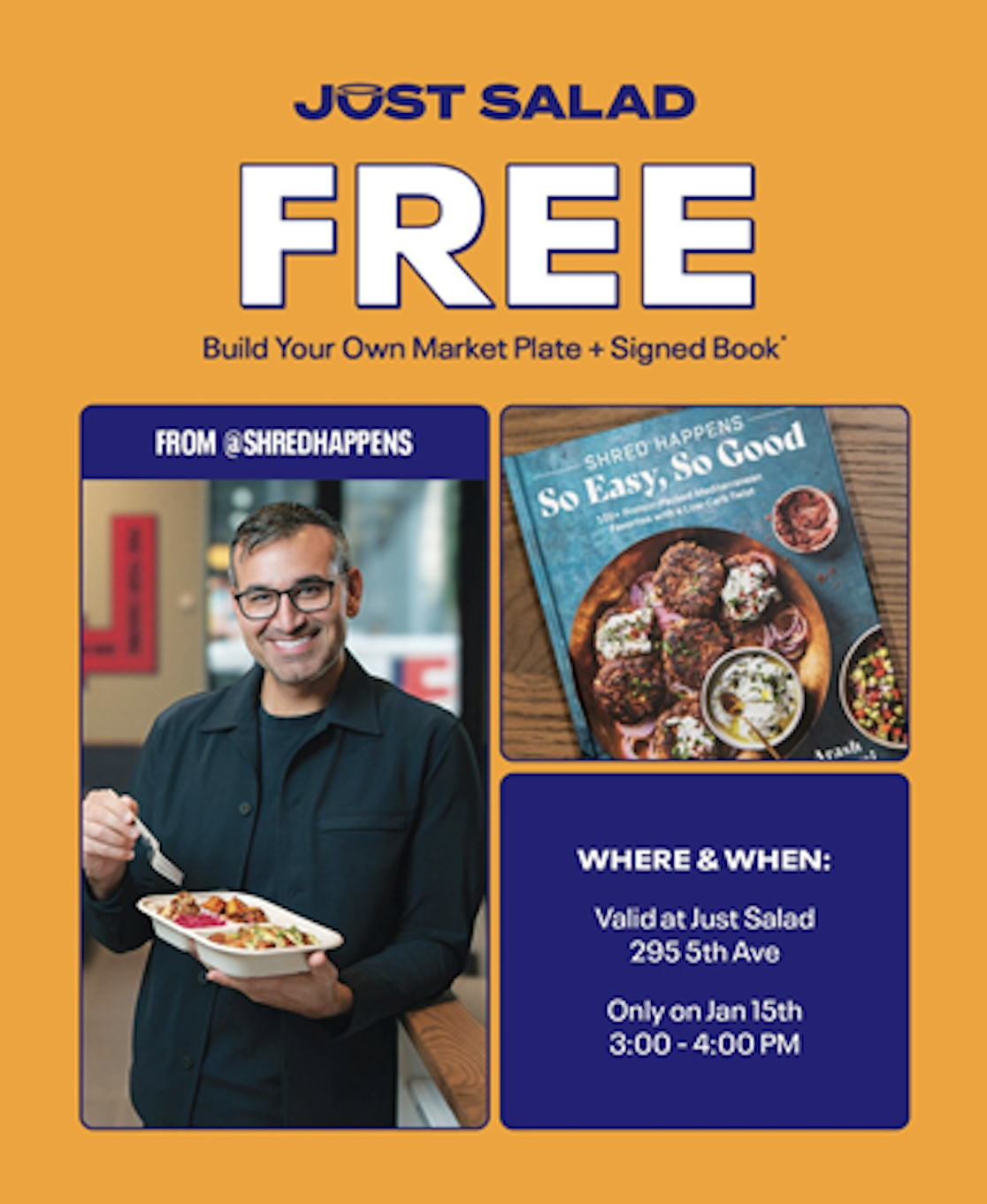 So Easy, So Good Book Signing at Just Salad