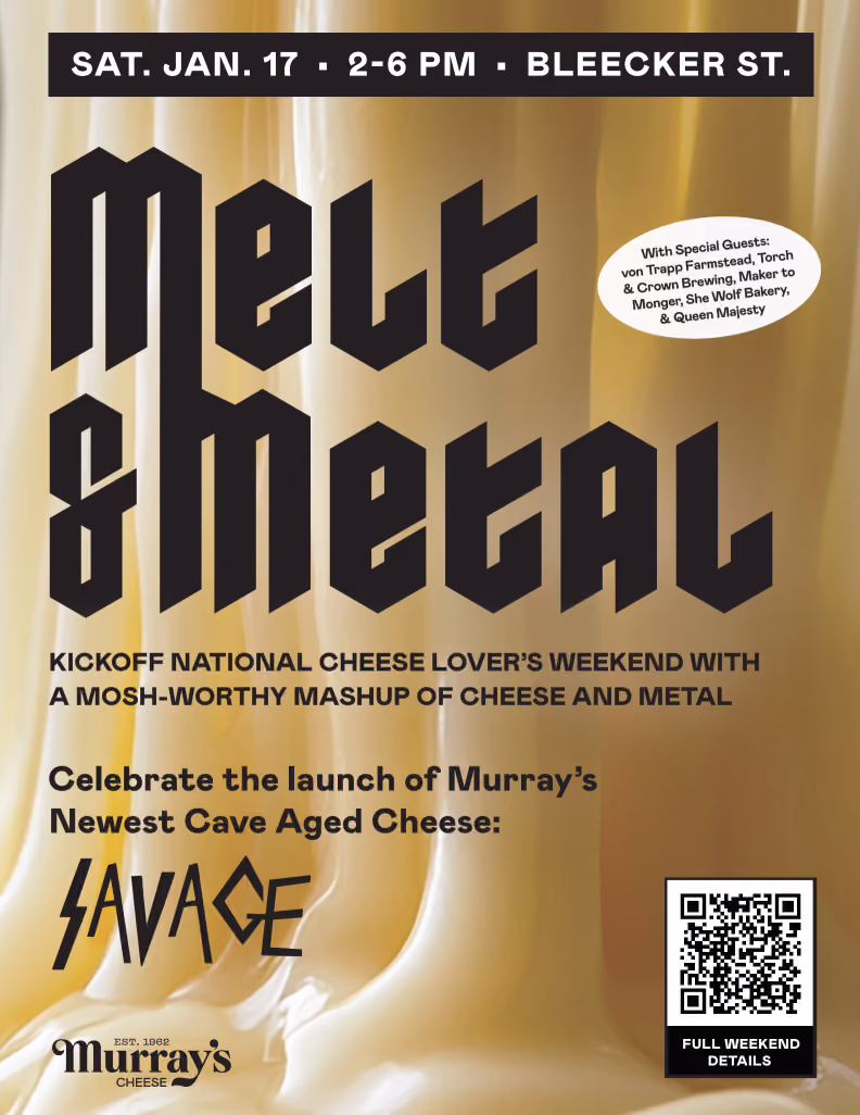 Murray’s National Cheese Lover's Event: Melt & Metal