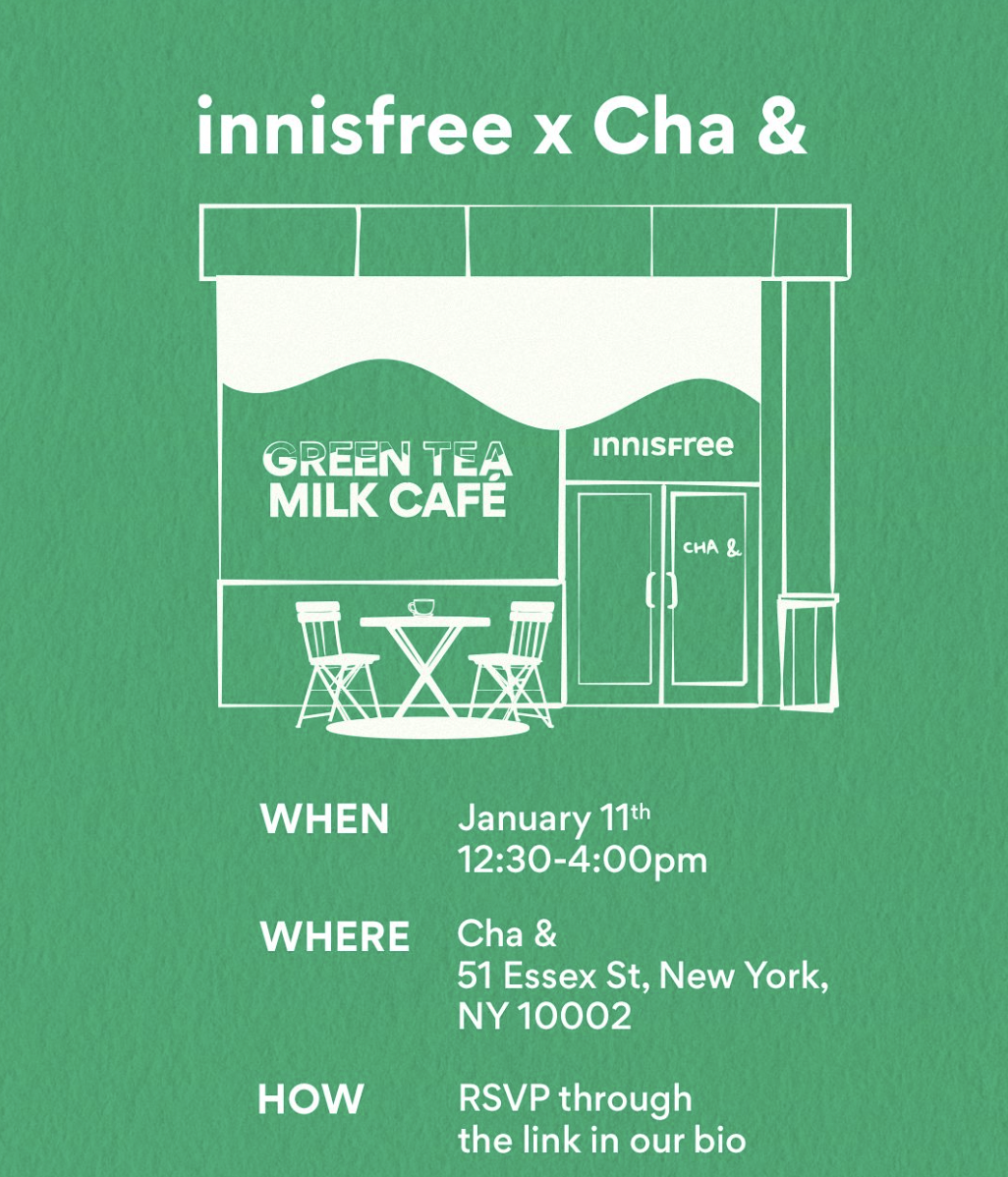 innisfree Green Tea Milk Cafe