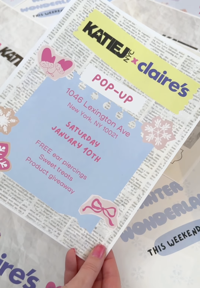 Claire's & KatieJ Pop-Up