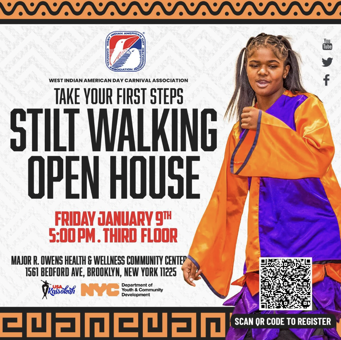 New York Carnival Stilt Walking Open House