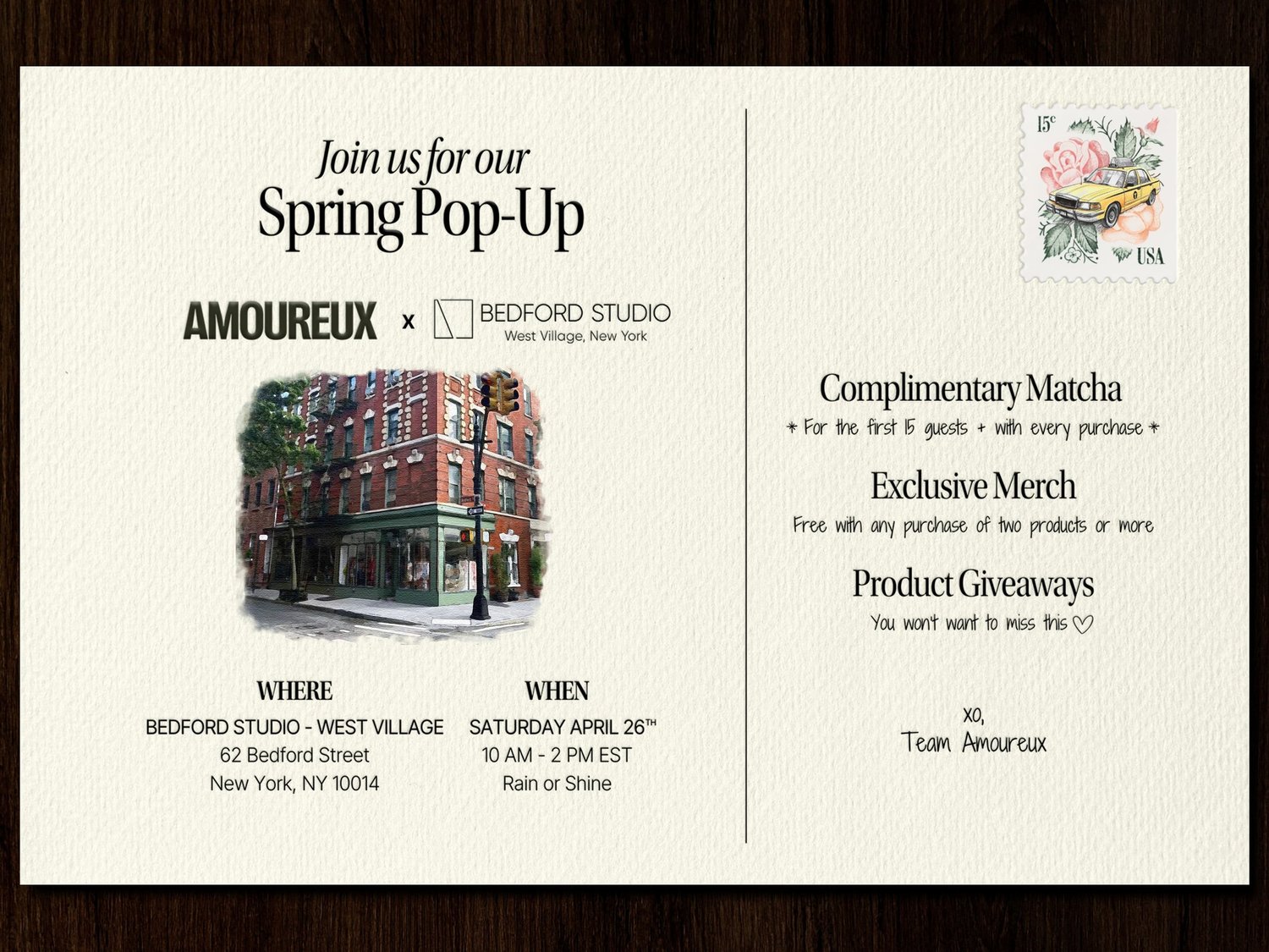 Amoureux Beauty Spring Pop-Up