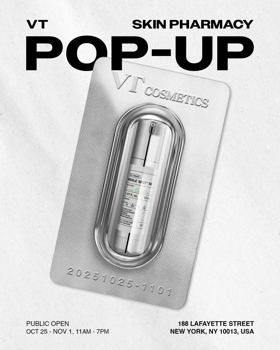 VT Cosmetics Skin Pharmacy POP-UP in NYC