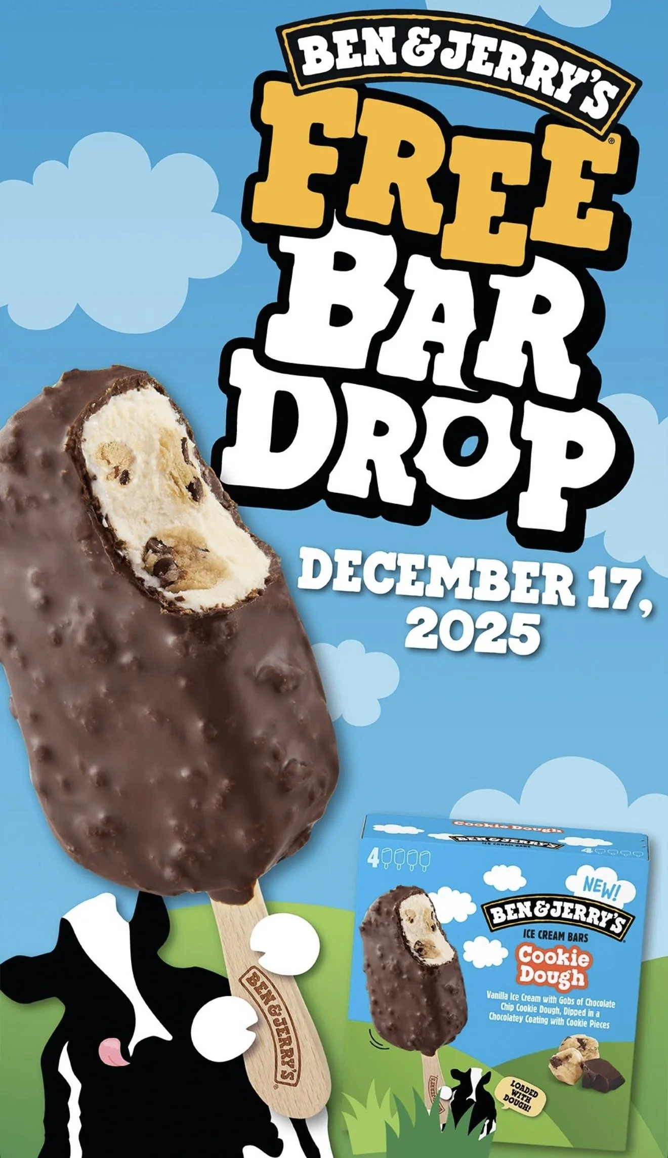 Ben & Jerry's Free Bar Drop