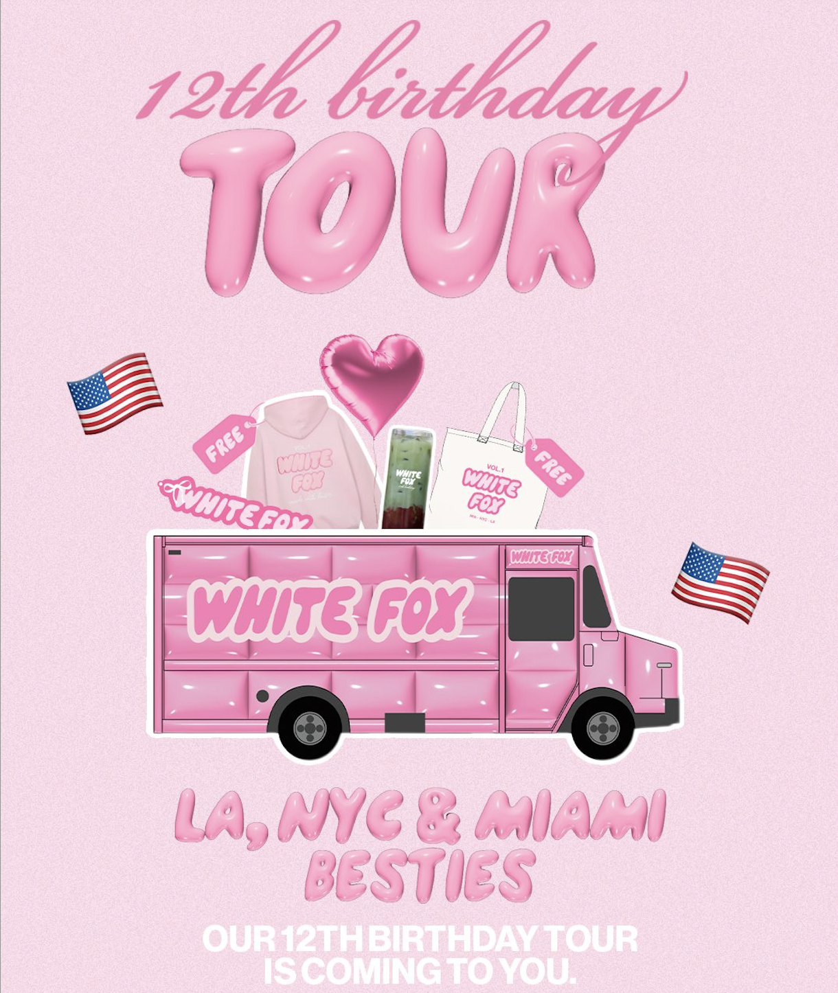 White Fox Boutique's 12th Birthday Tour