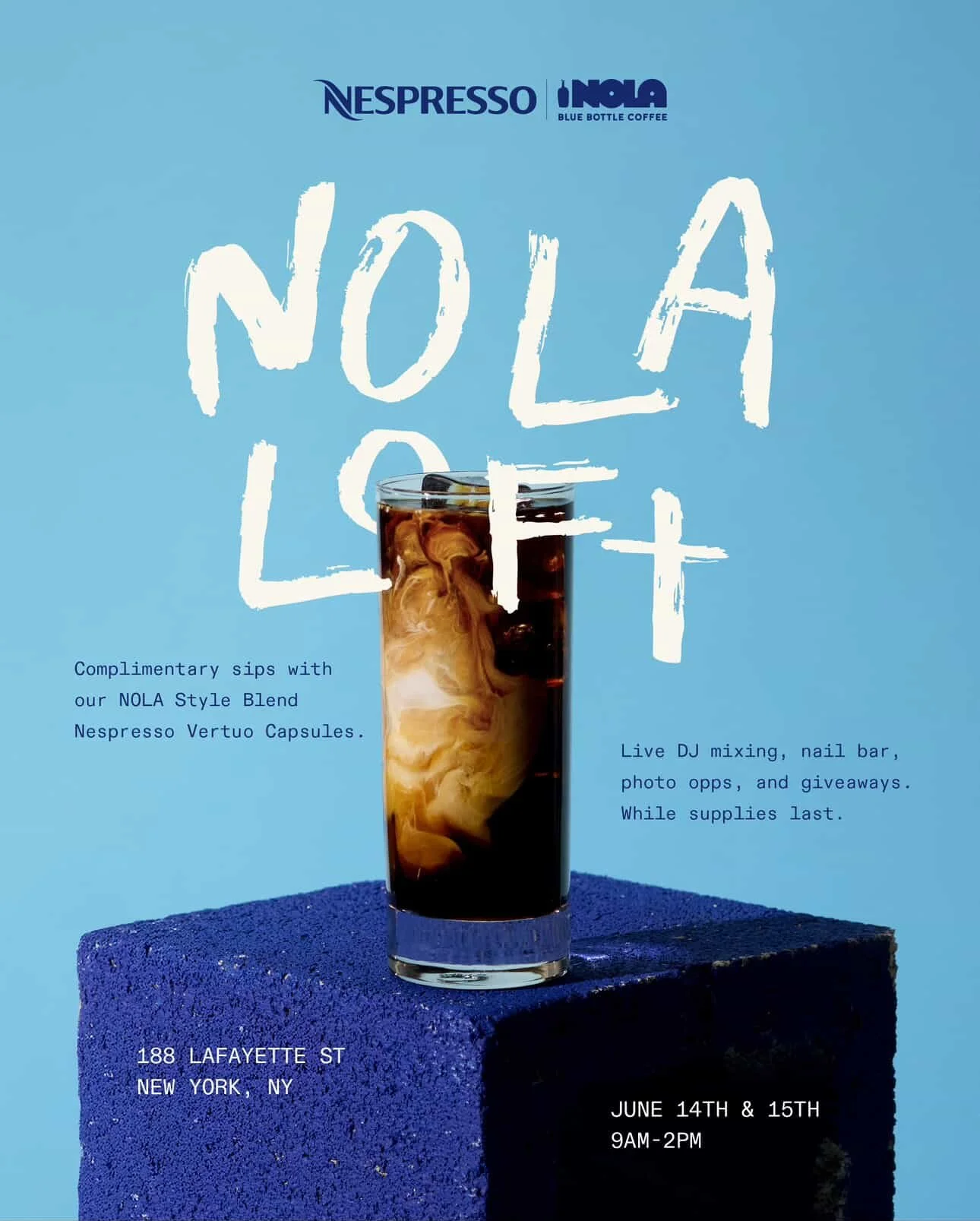 Blue Bottle x Nespresso NOLA Loft Pop-Up