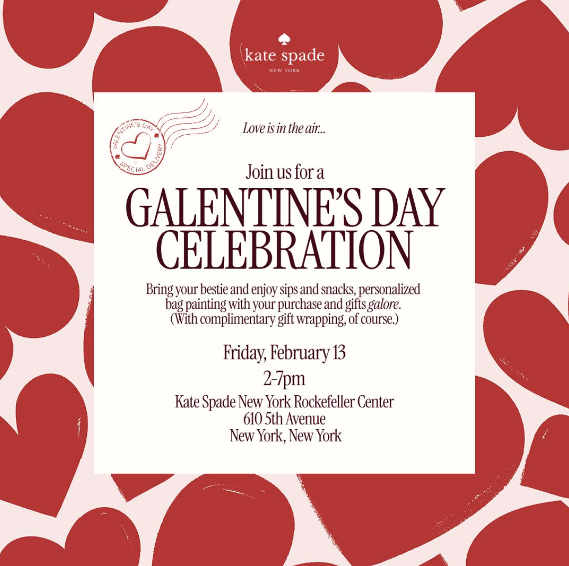 Kate Spade New York Galentine’s Day Celebration