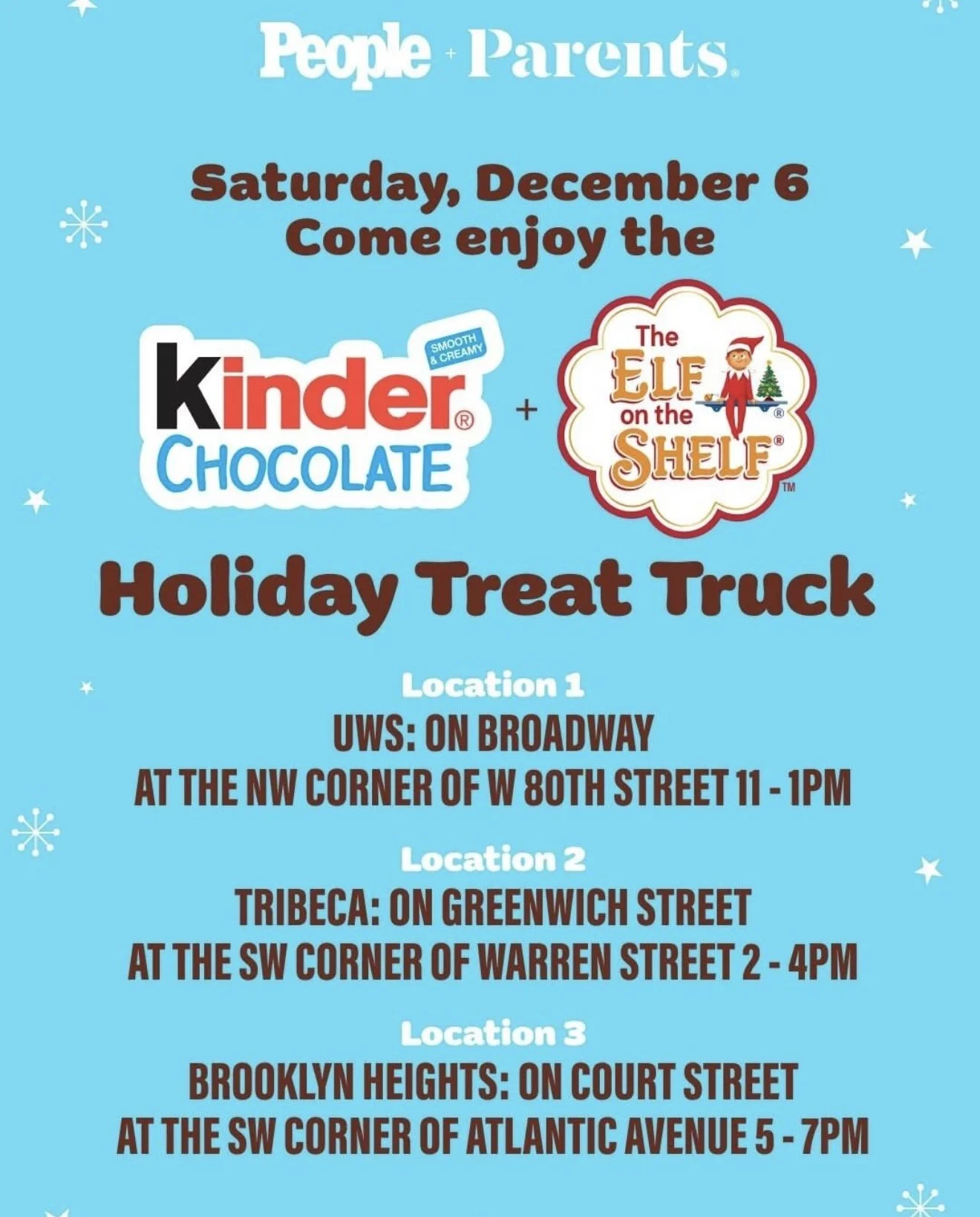 Kinder Chocolate x Elf on the Shelf Holiday Treat Truck