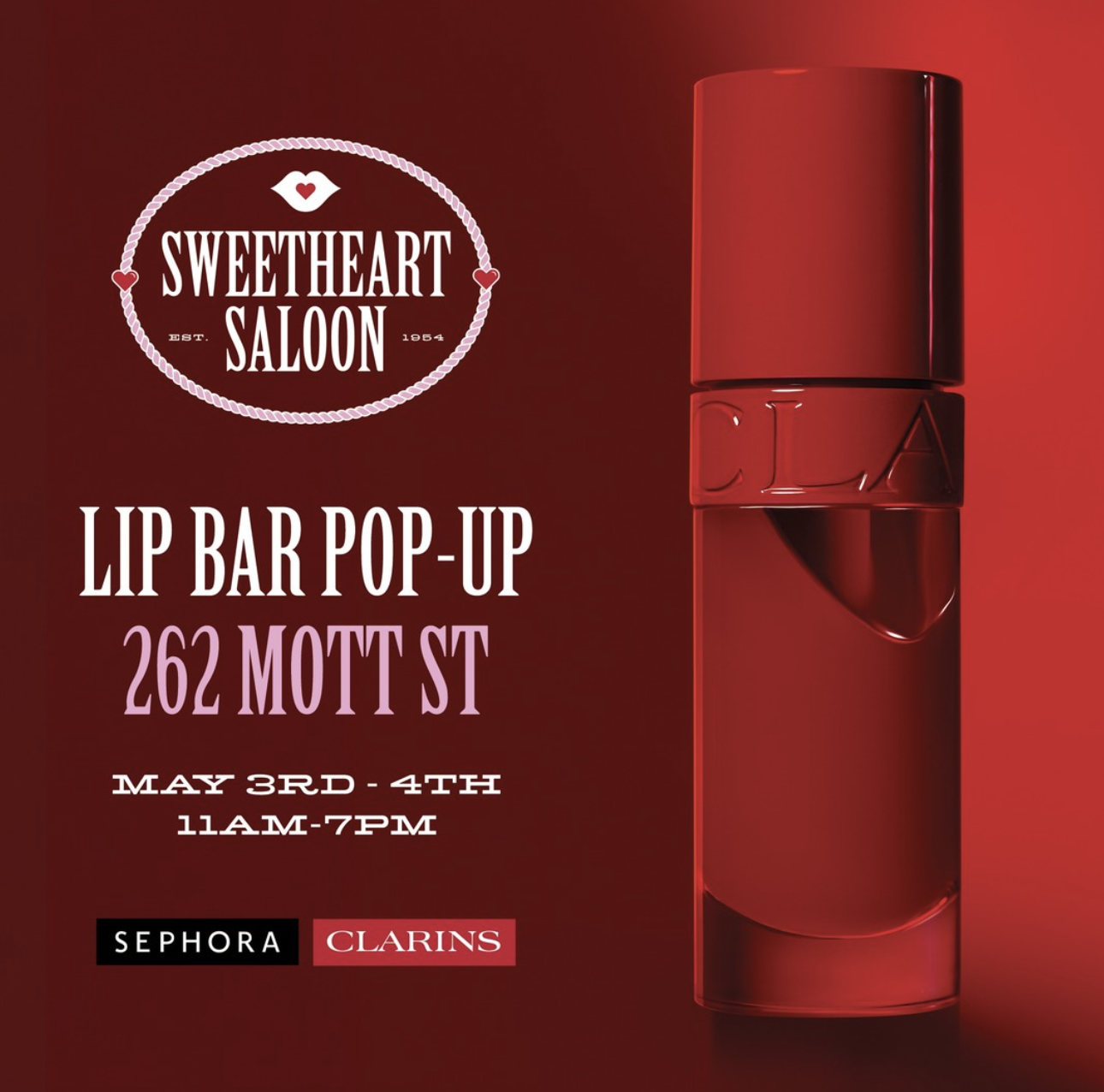 Clarins Sweetheart Saloon