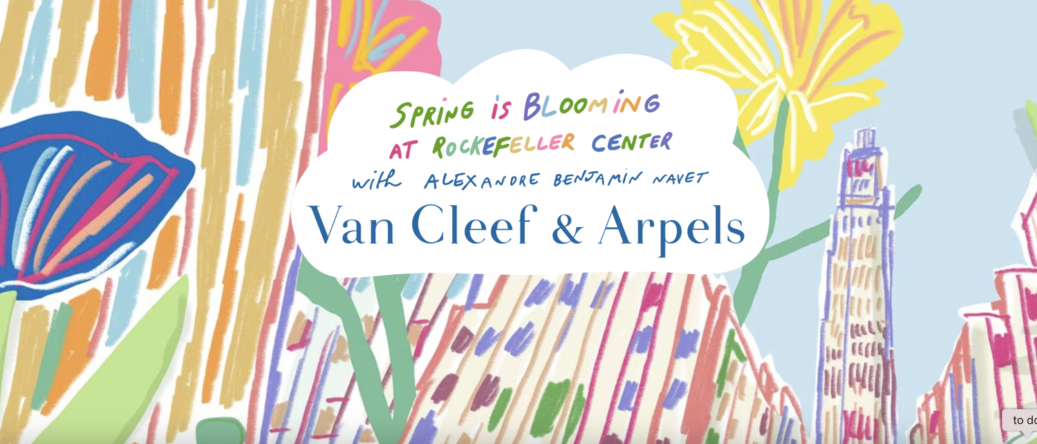 Spring is Blooming at Rockefeller Center with Van Cleef & Arpels