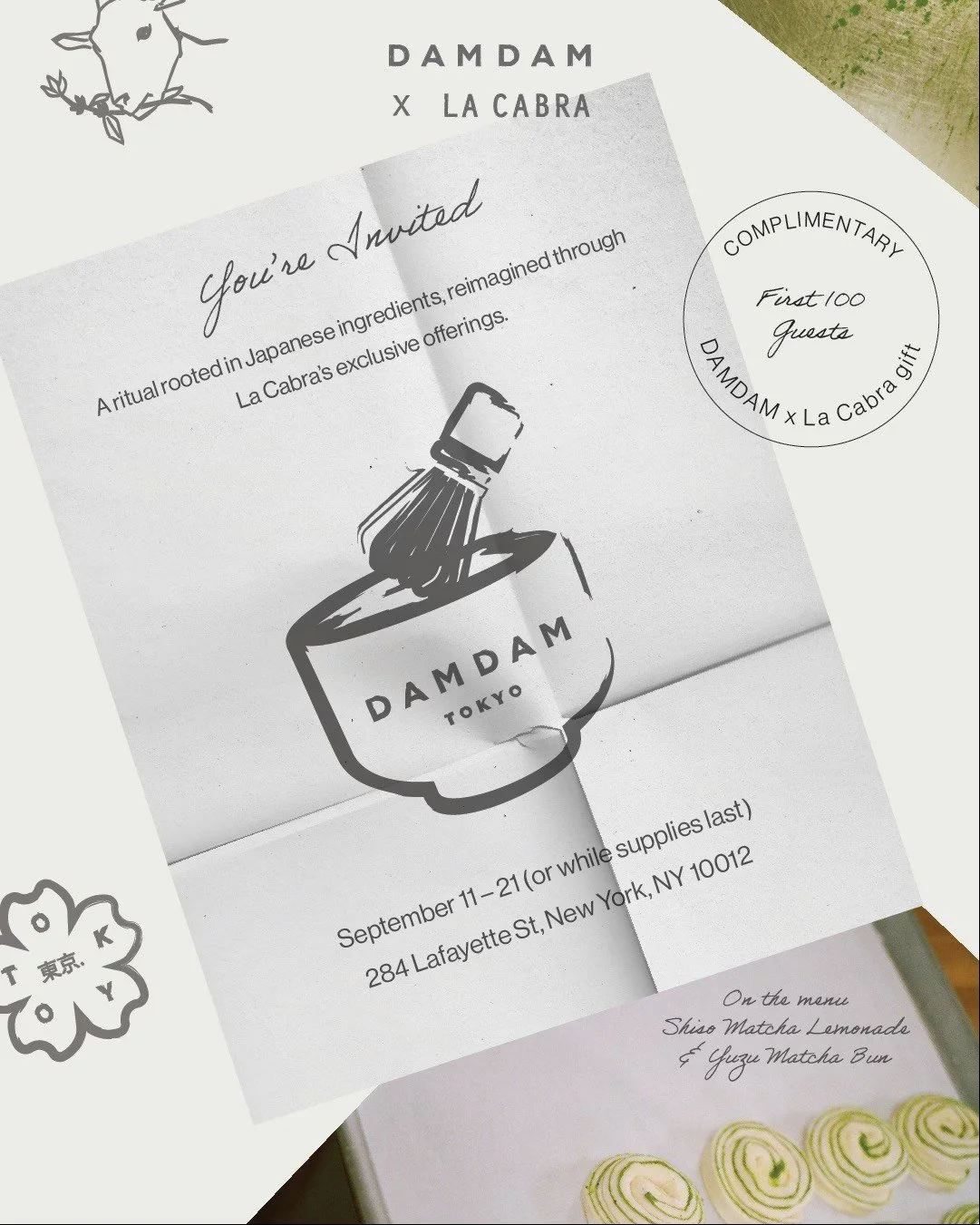 DAMDAM Tokyo x La Cabra Pop-Up