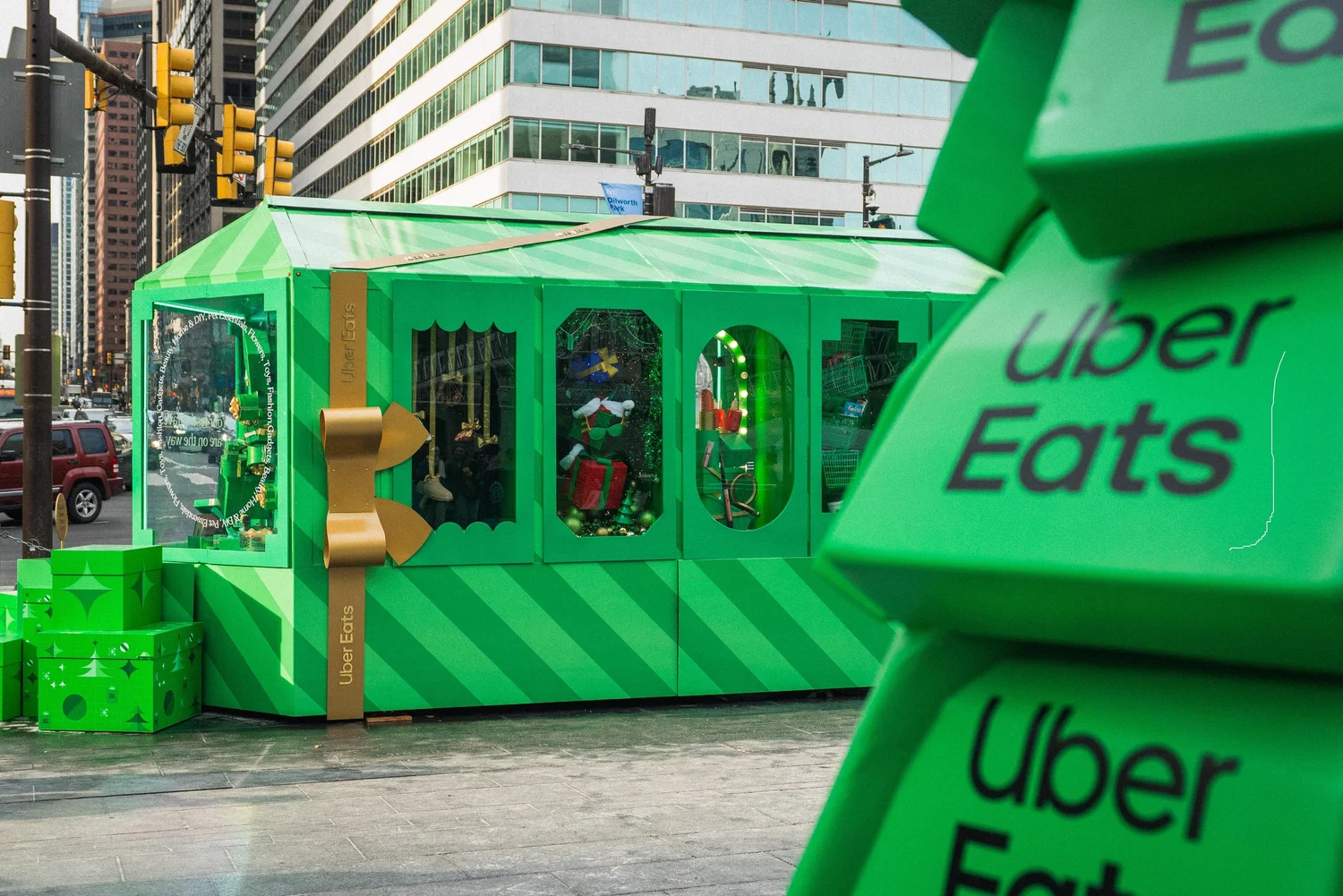 Uber Eats Unwrap the Holidays Pop-up